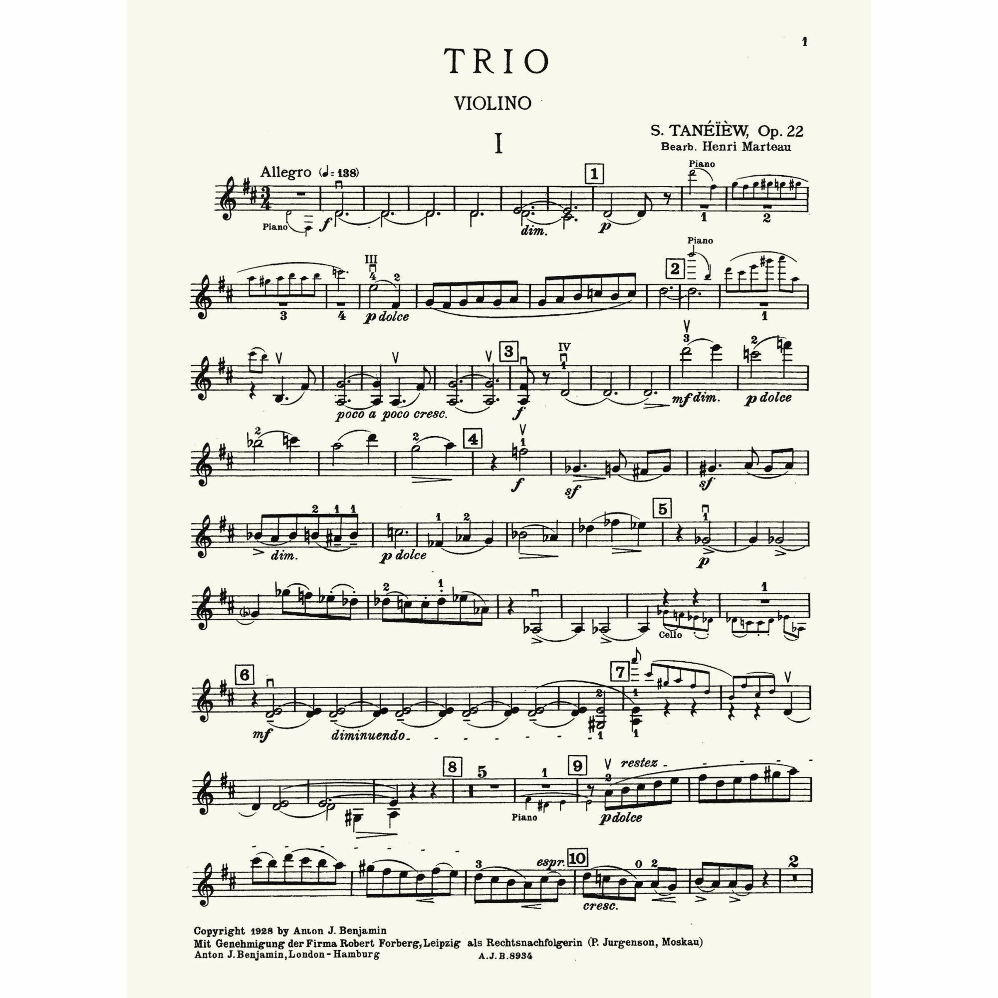 Sample: Violin (Pg. 1)