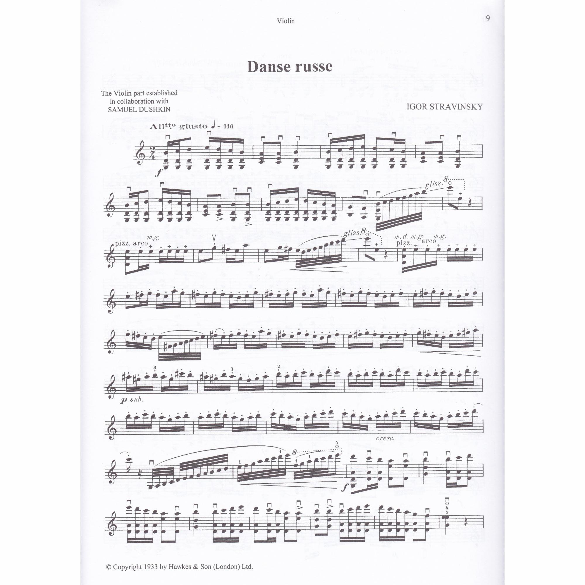 Sample: Violin Part