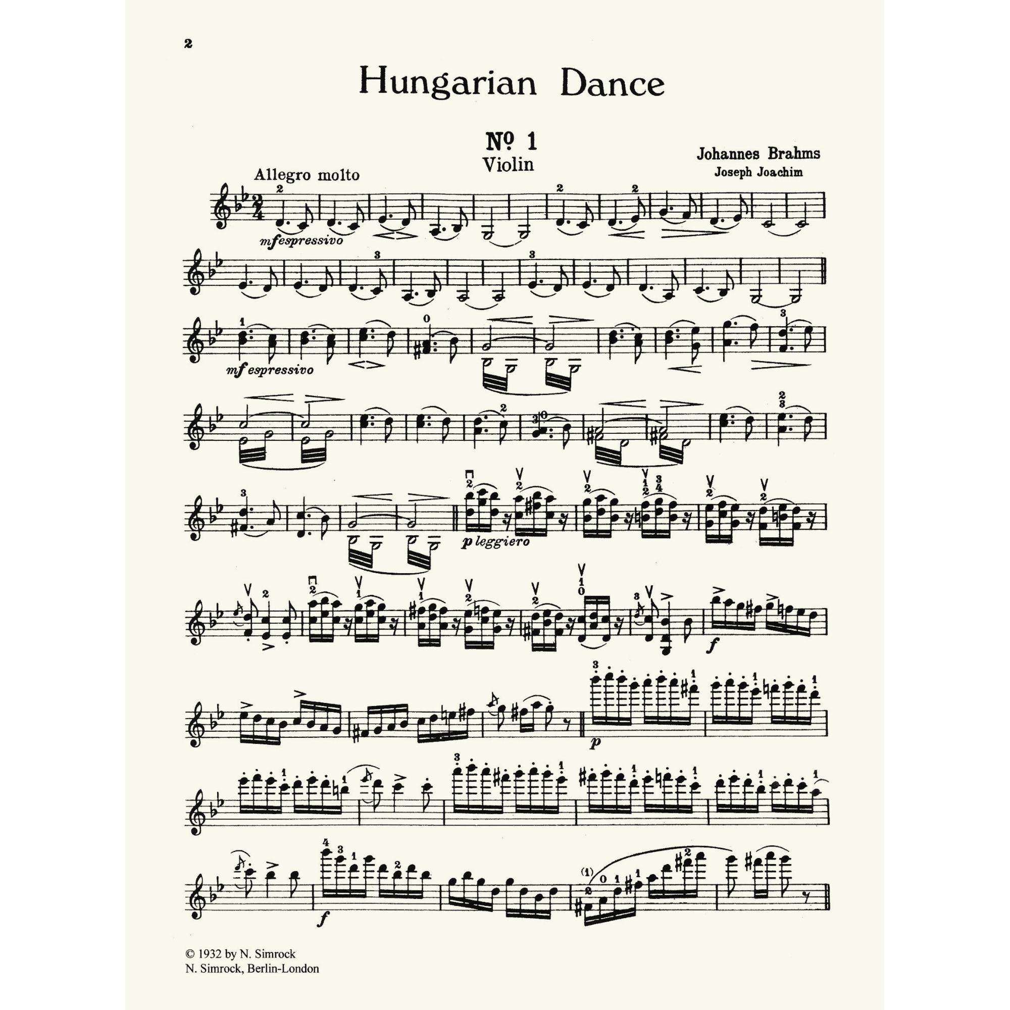 Sample: Volume I, Violin Part