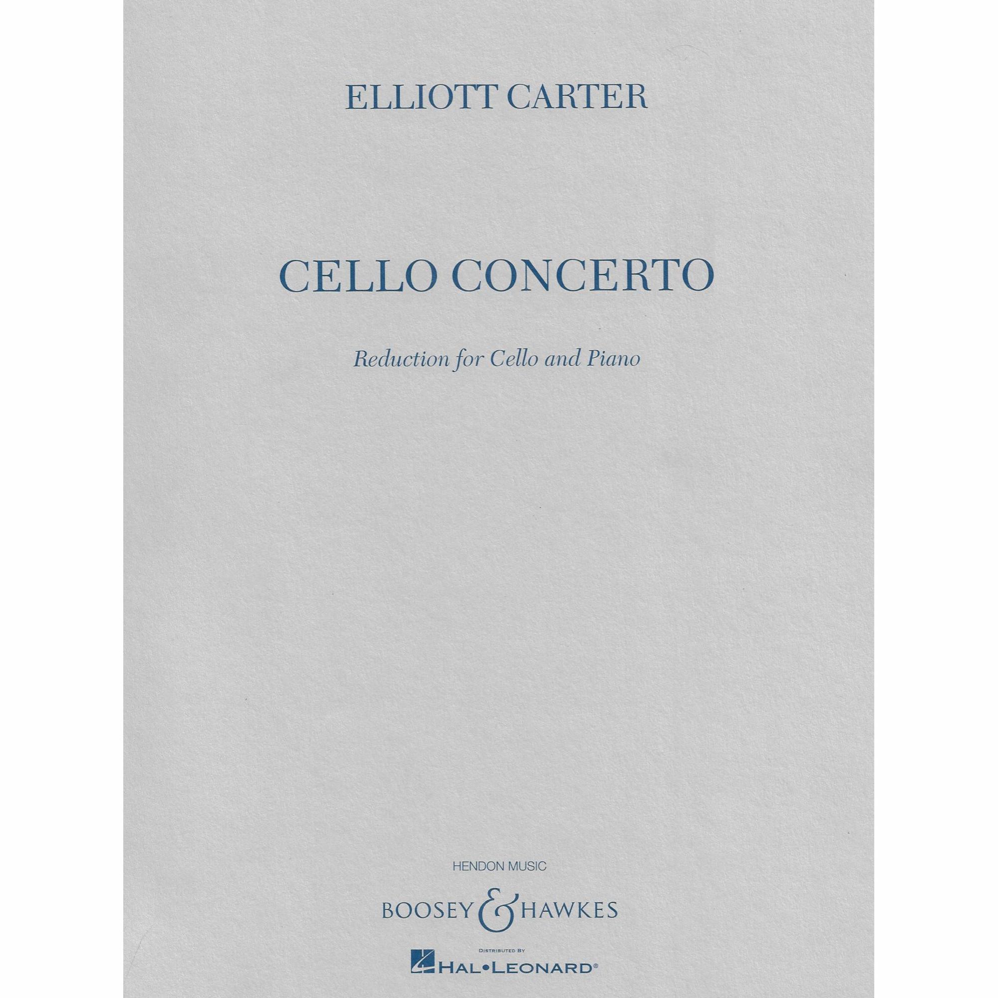 Carter -- Cello Concerto