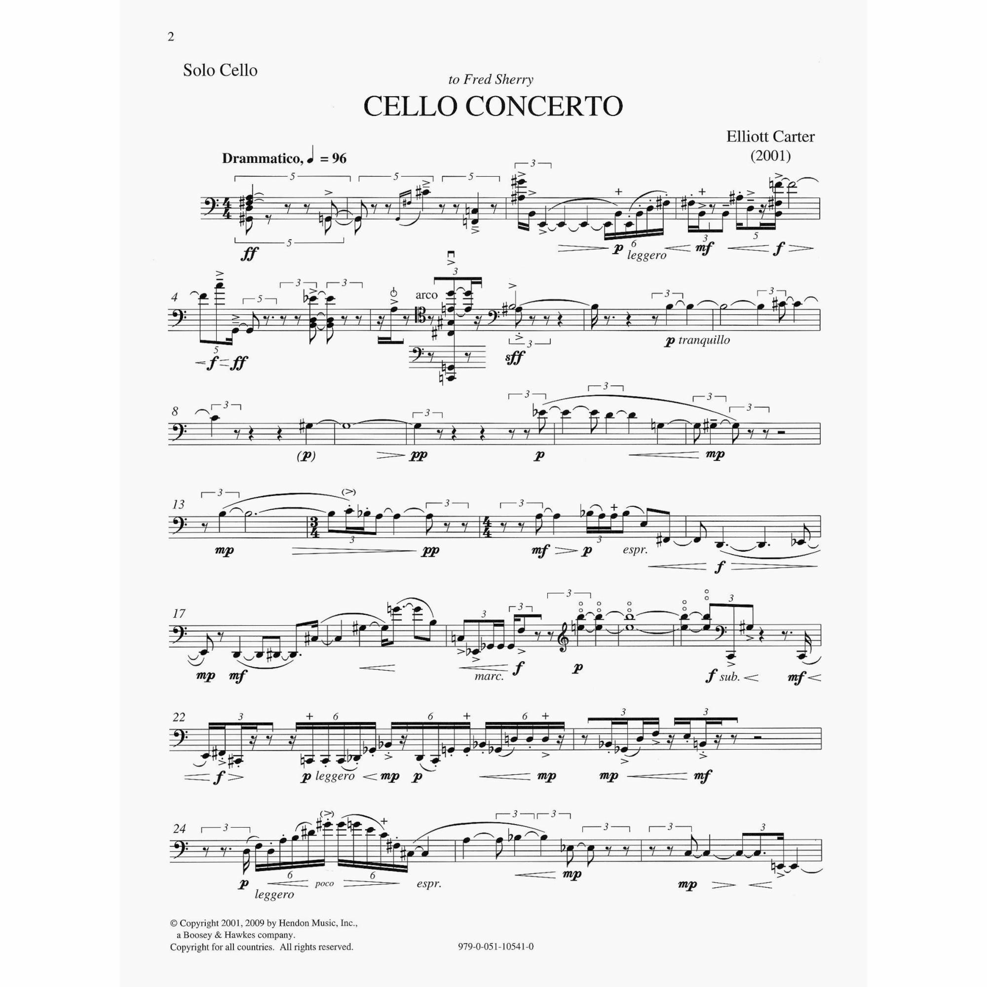 Sample: Cello Part