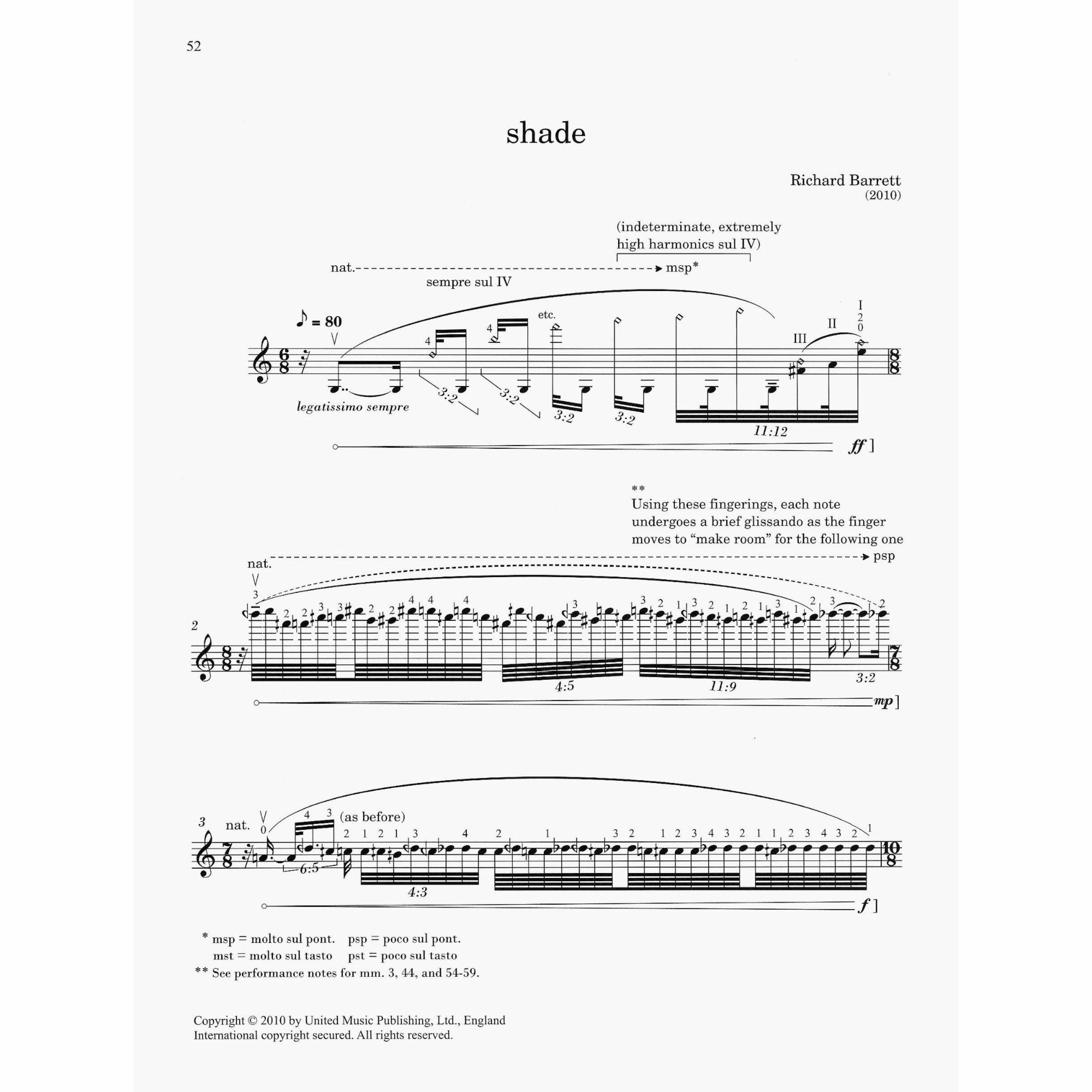 Sample: Violin (Pg. 52)