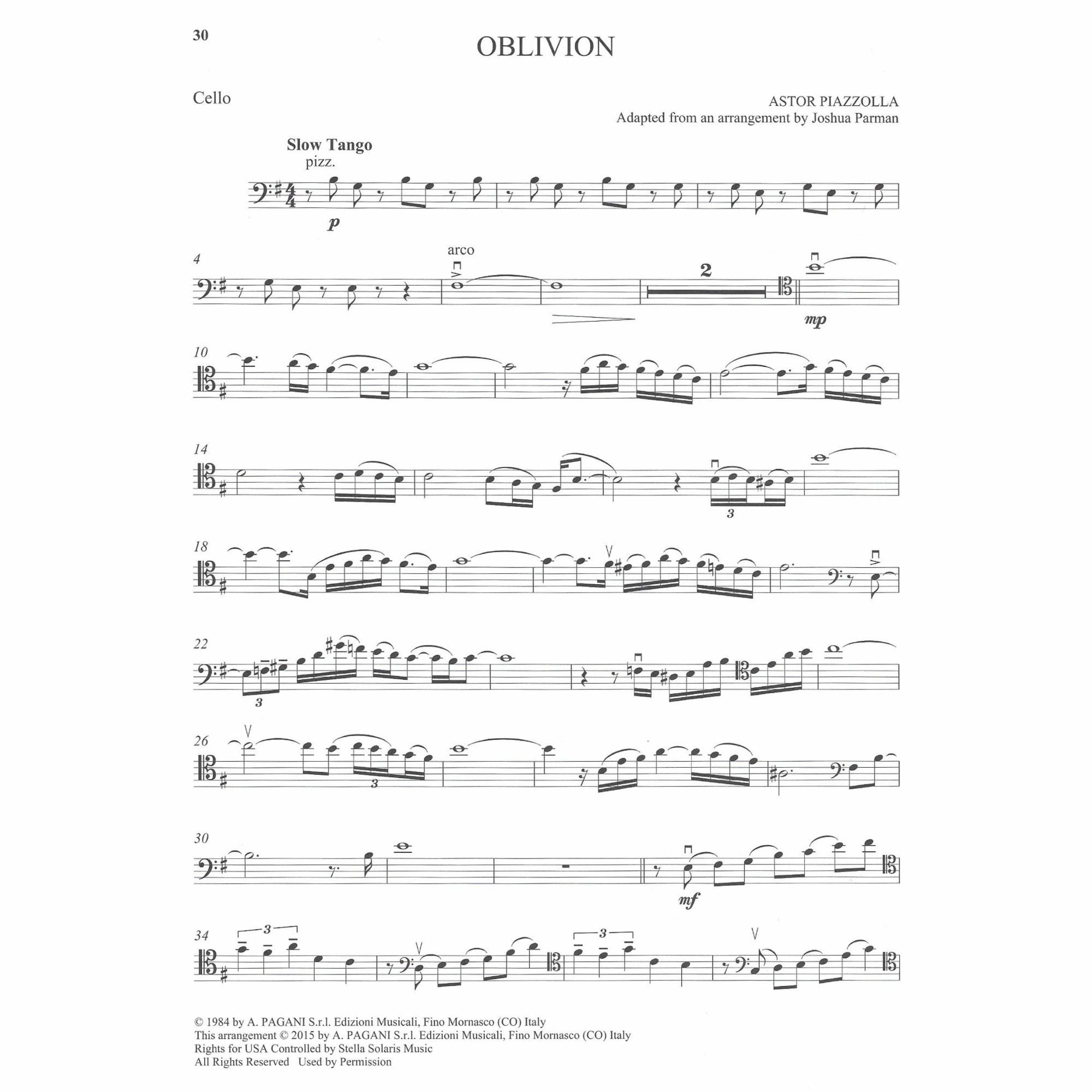 Sample: Cello (Pg. 30)