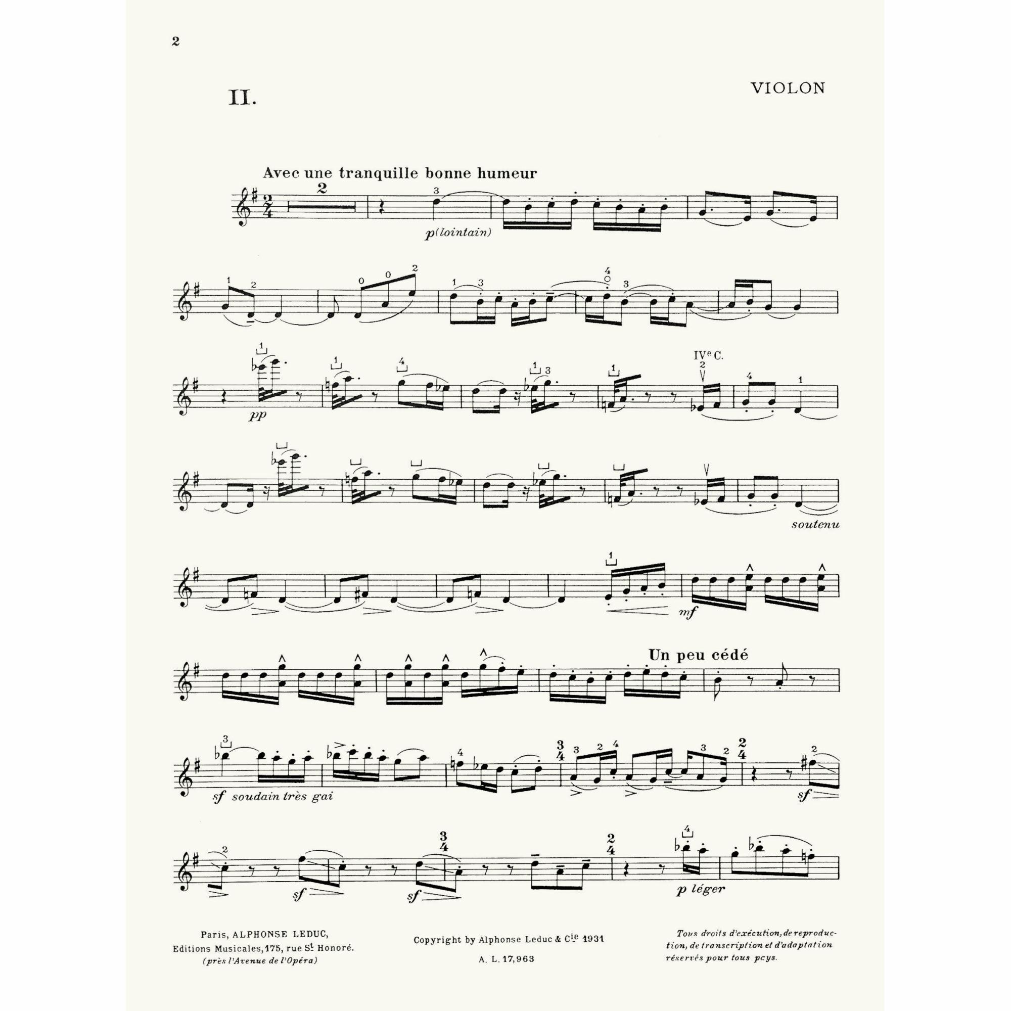 Sample: Violin Part