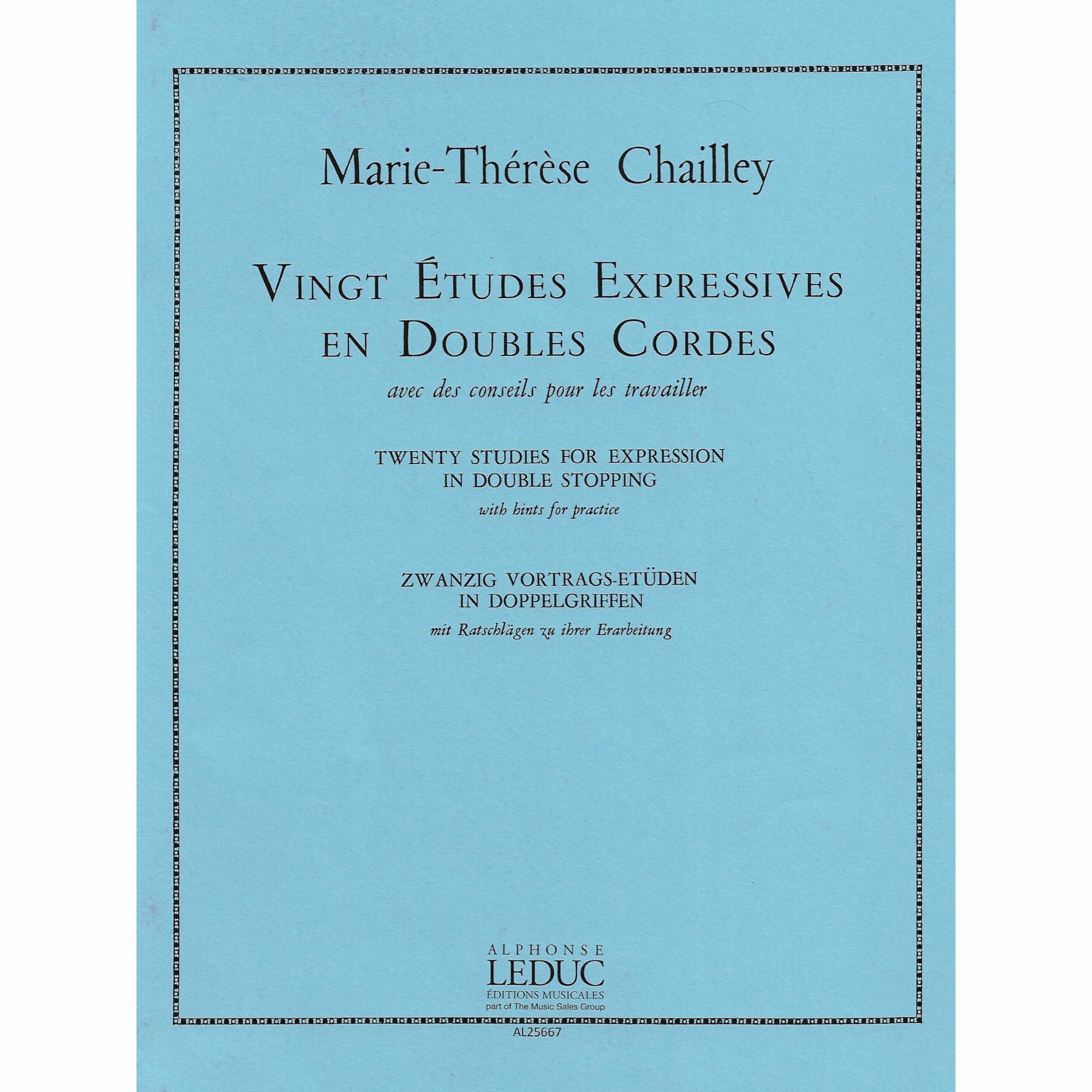 Chailley -- Twnety Studies for Expression in Double Stopping for Viola