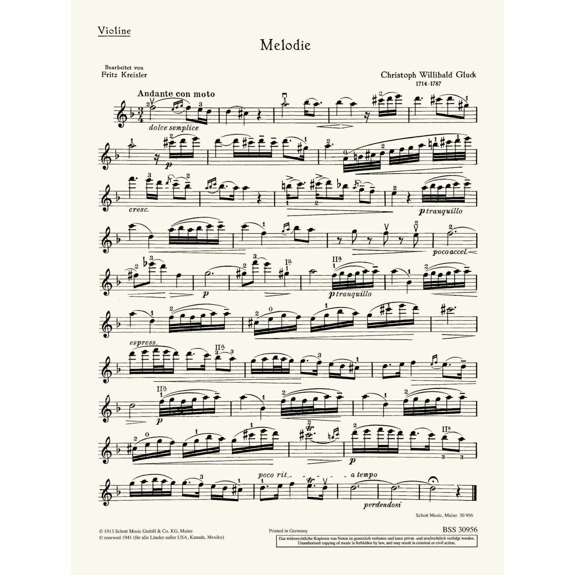 Sample: Violin Part