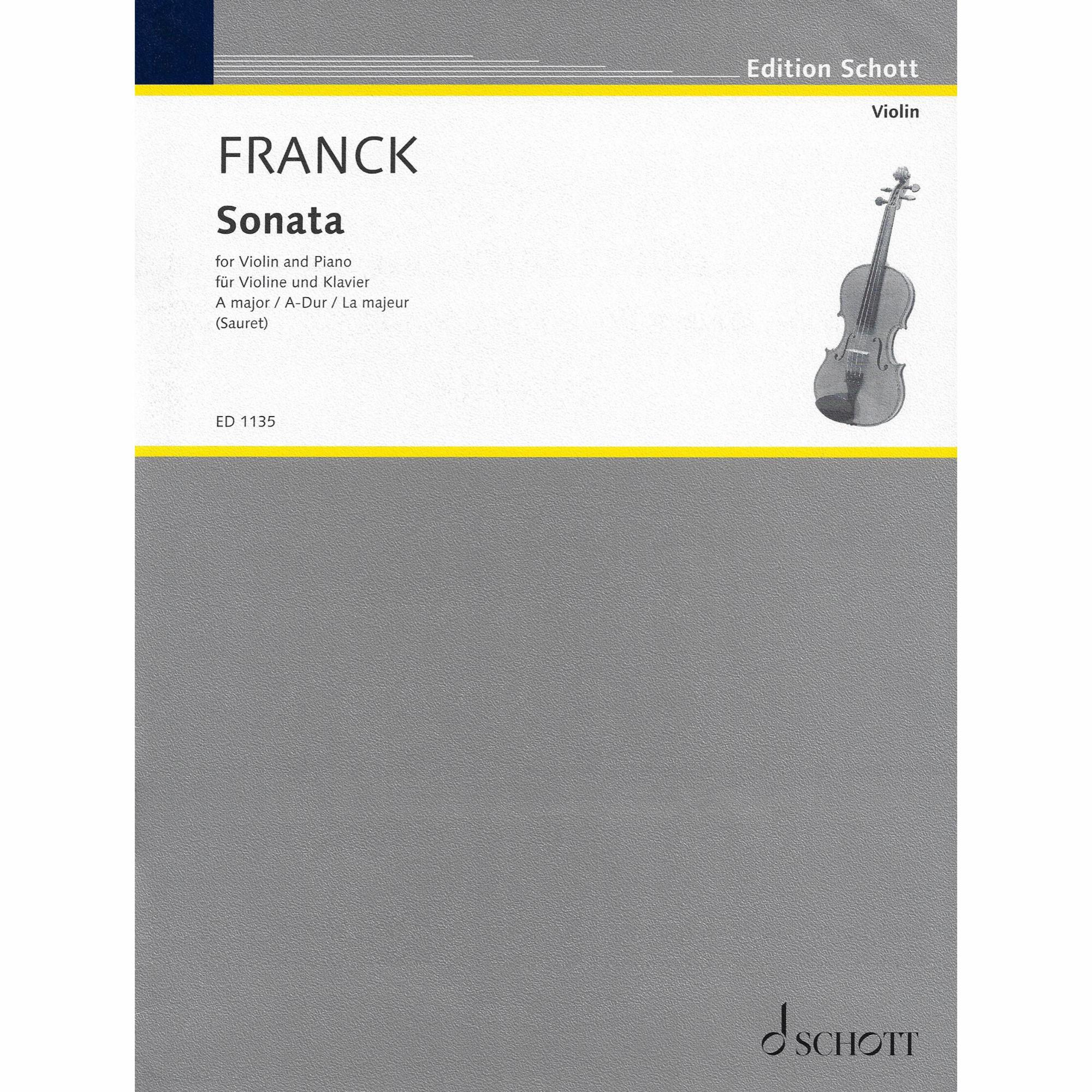 Franck -- Sonata in A Major for Violin and Piano