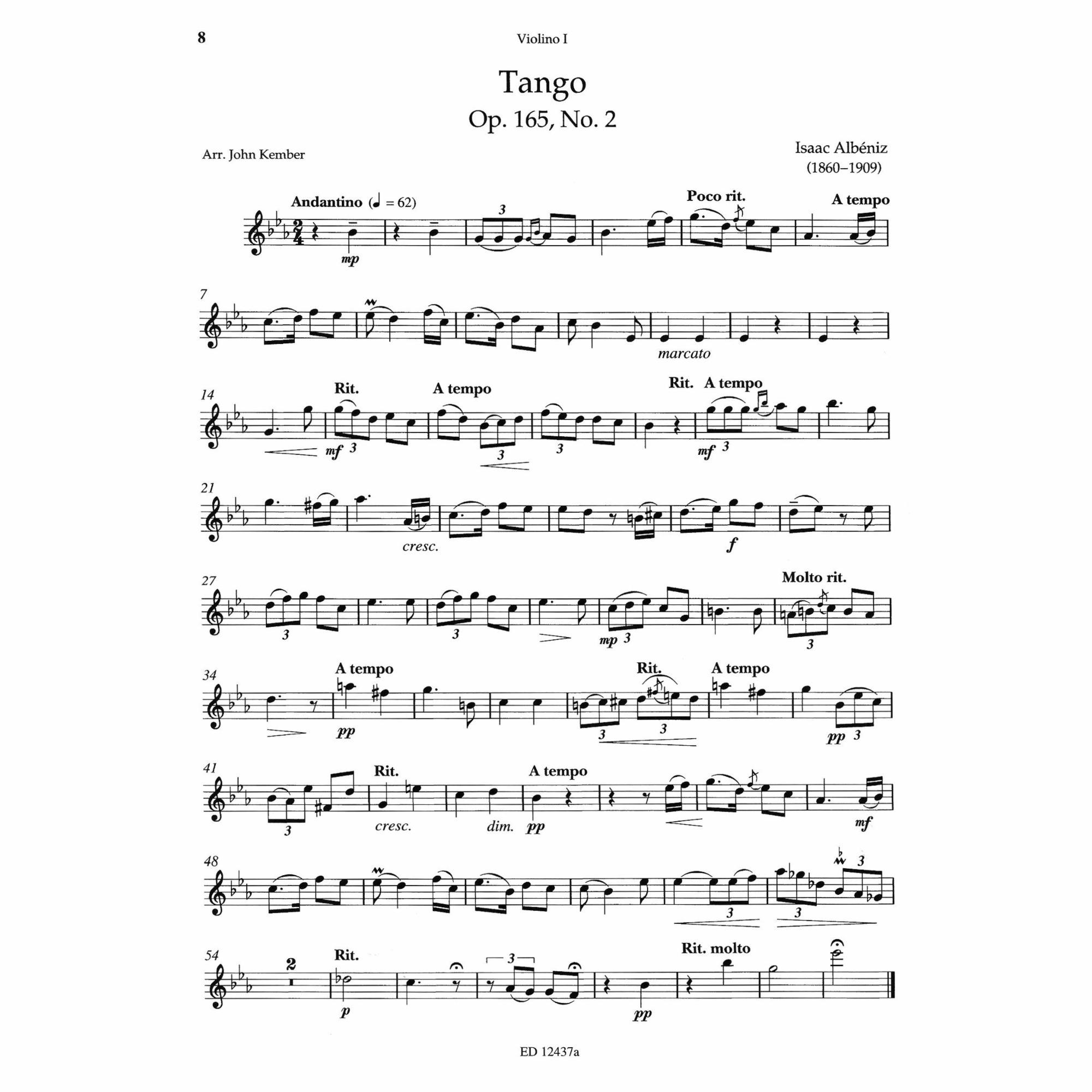 Sample: Violin I (Pg. 8)