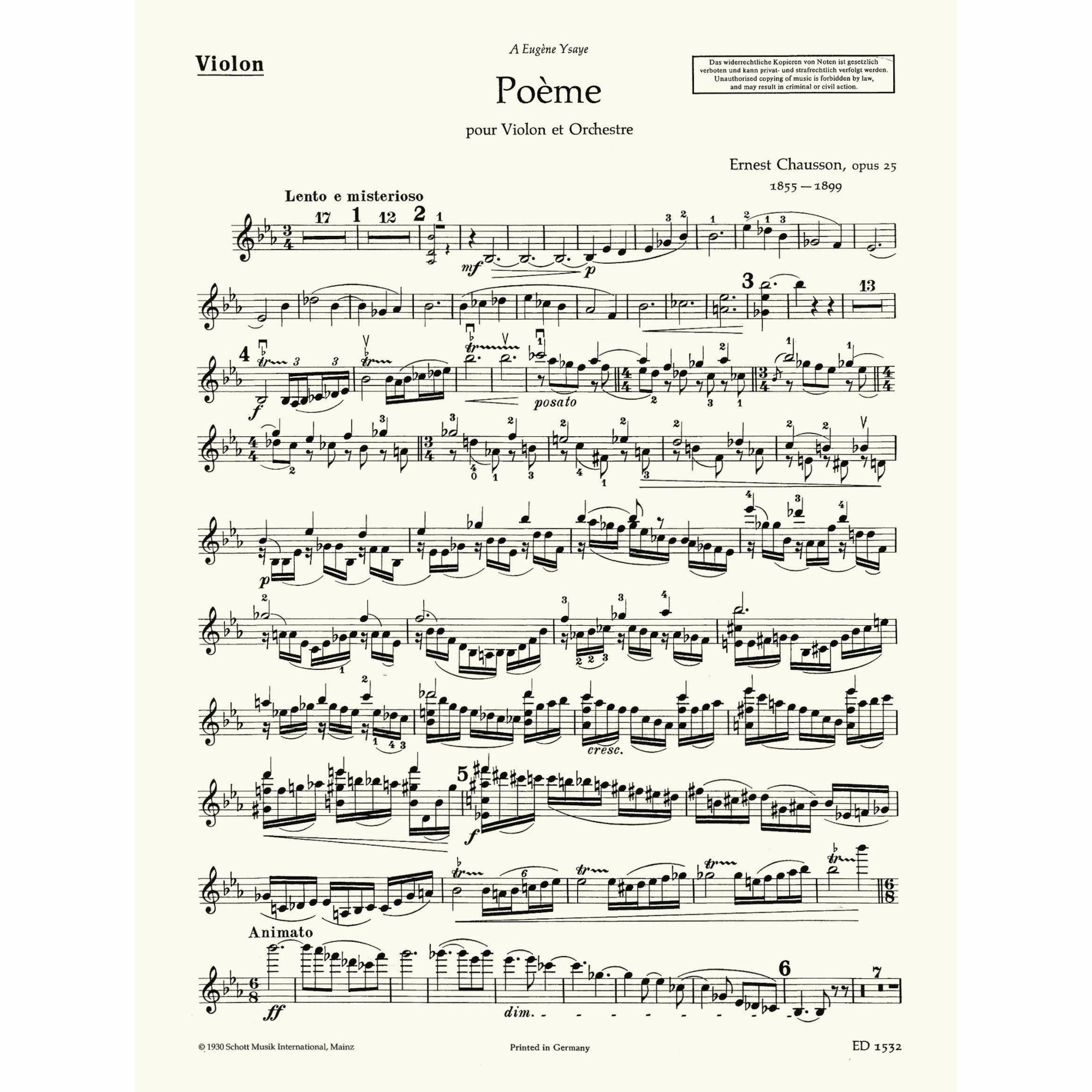 Sample: Violin (Pg. 1)