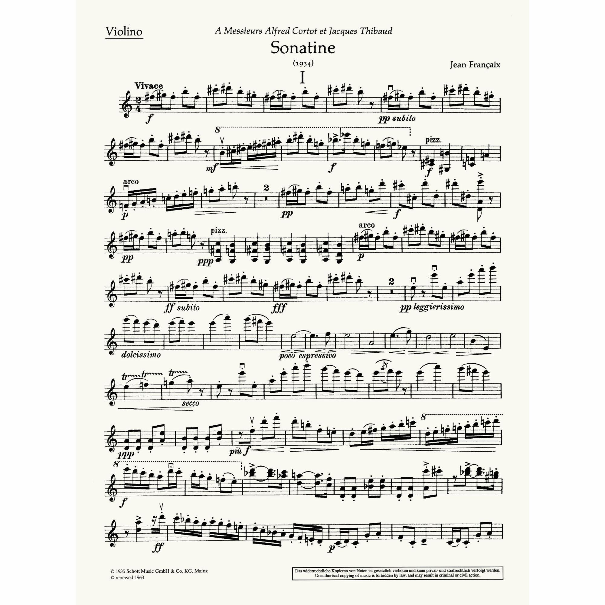 Sample: Violin Part