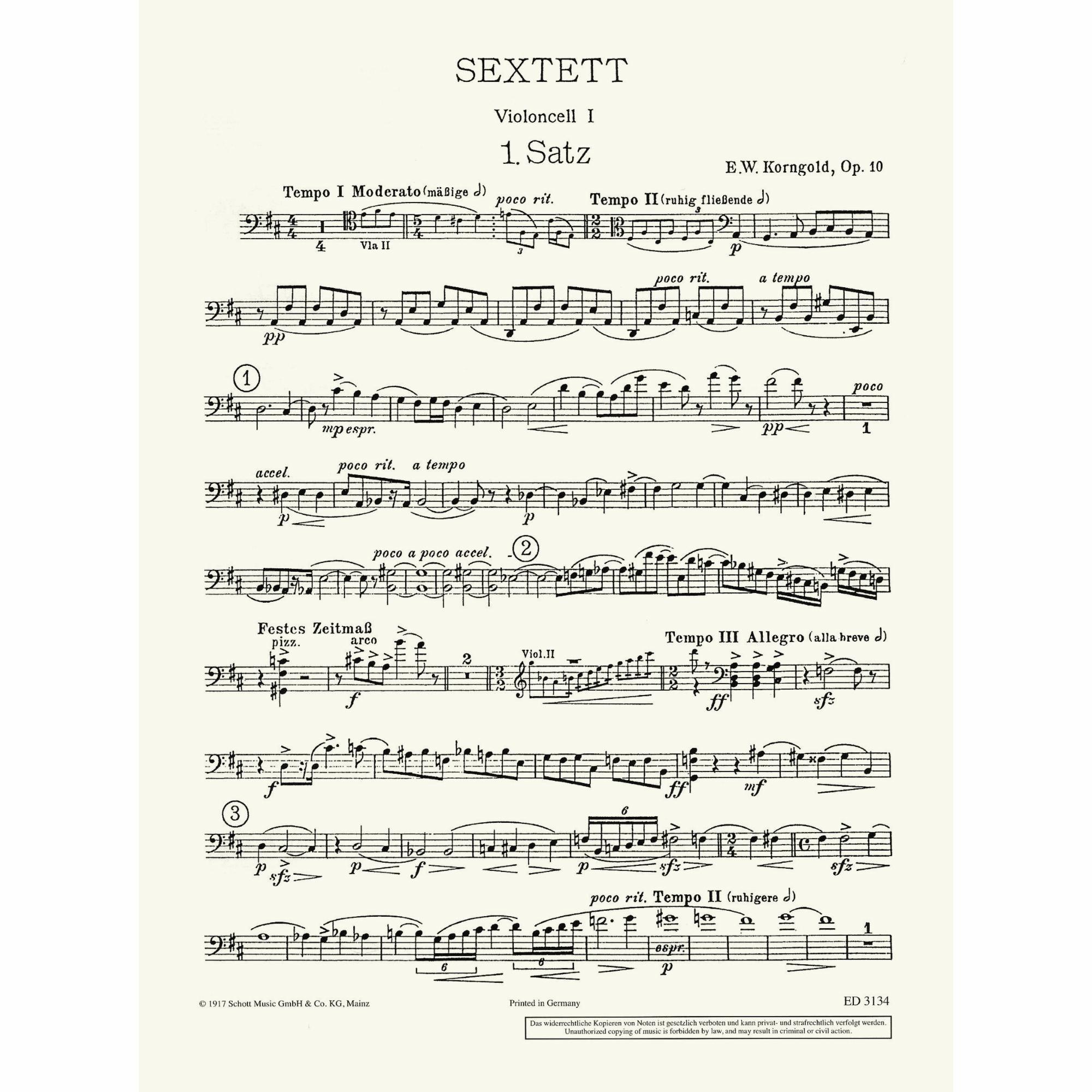 Sample: Cello I (Pg. 1)