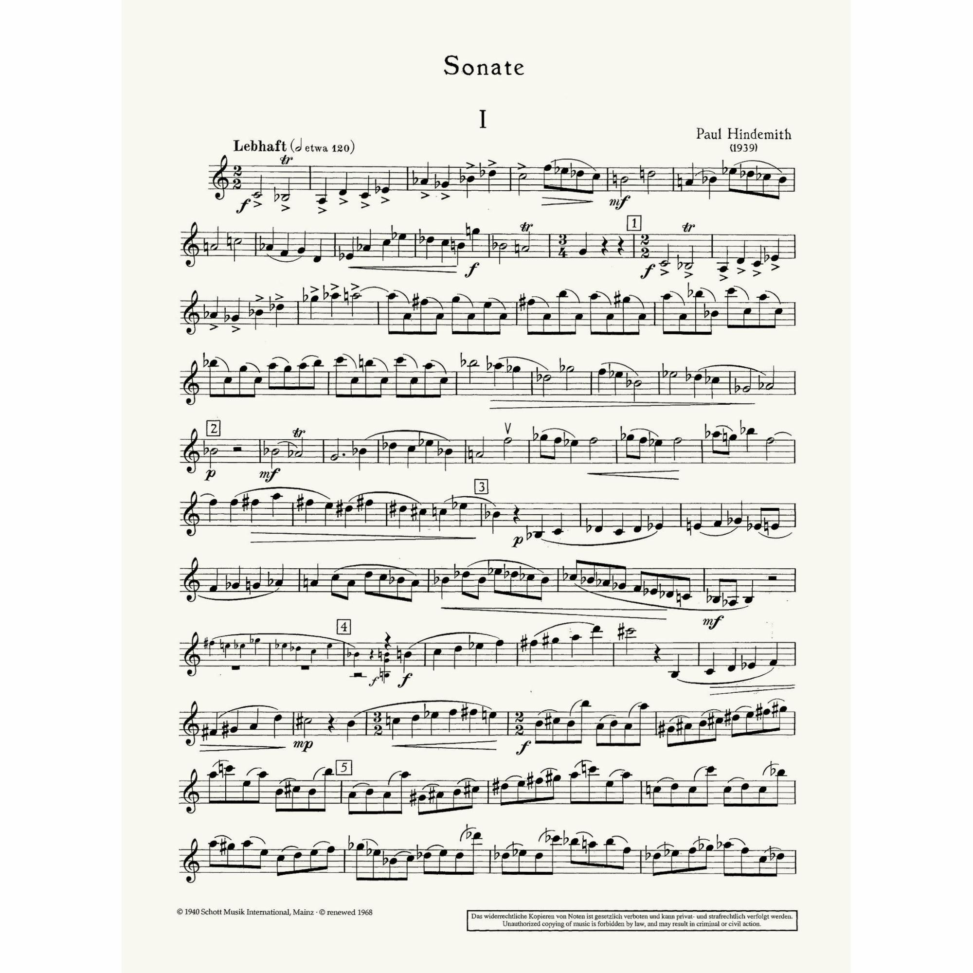 Sample: Violin Part