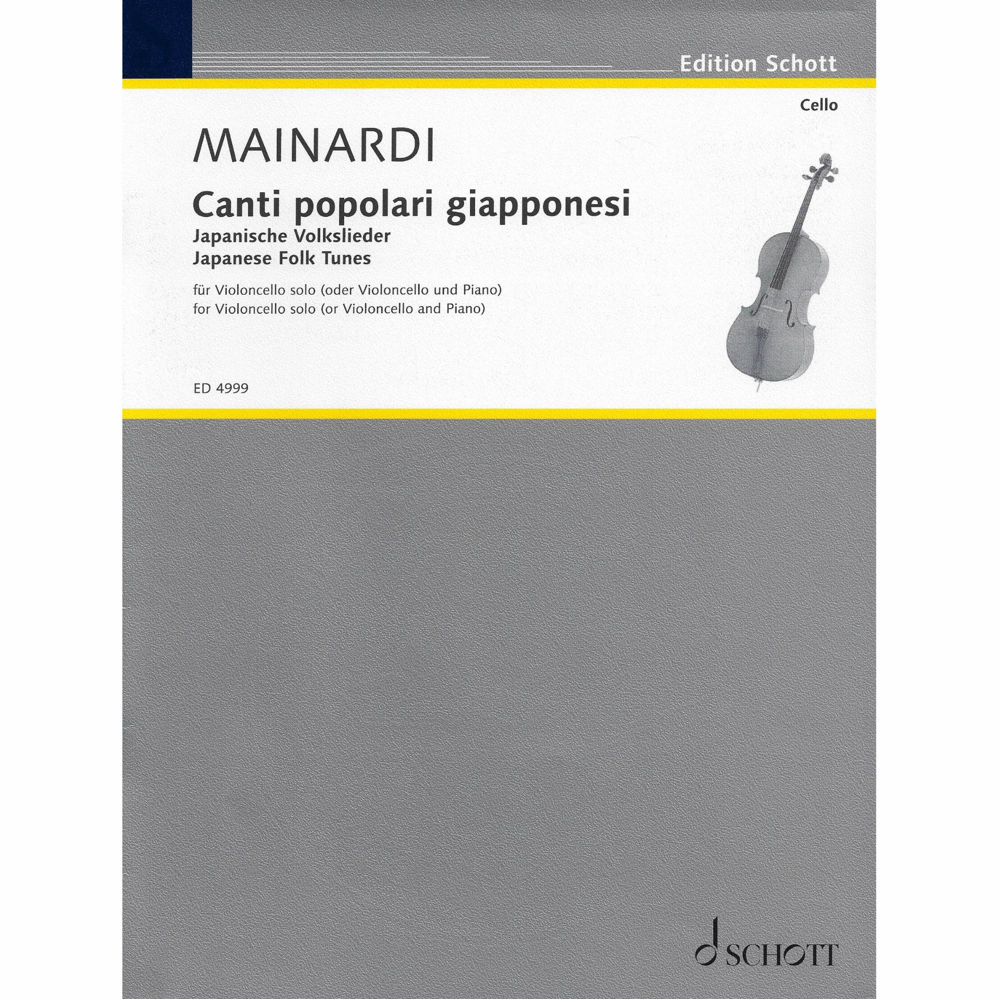 Mainardi -- Japanese Folk Tunes for Solo Cello or Cello and Piano