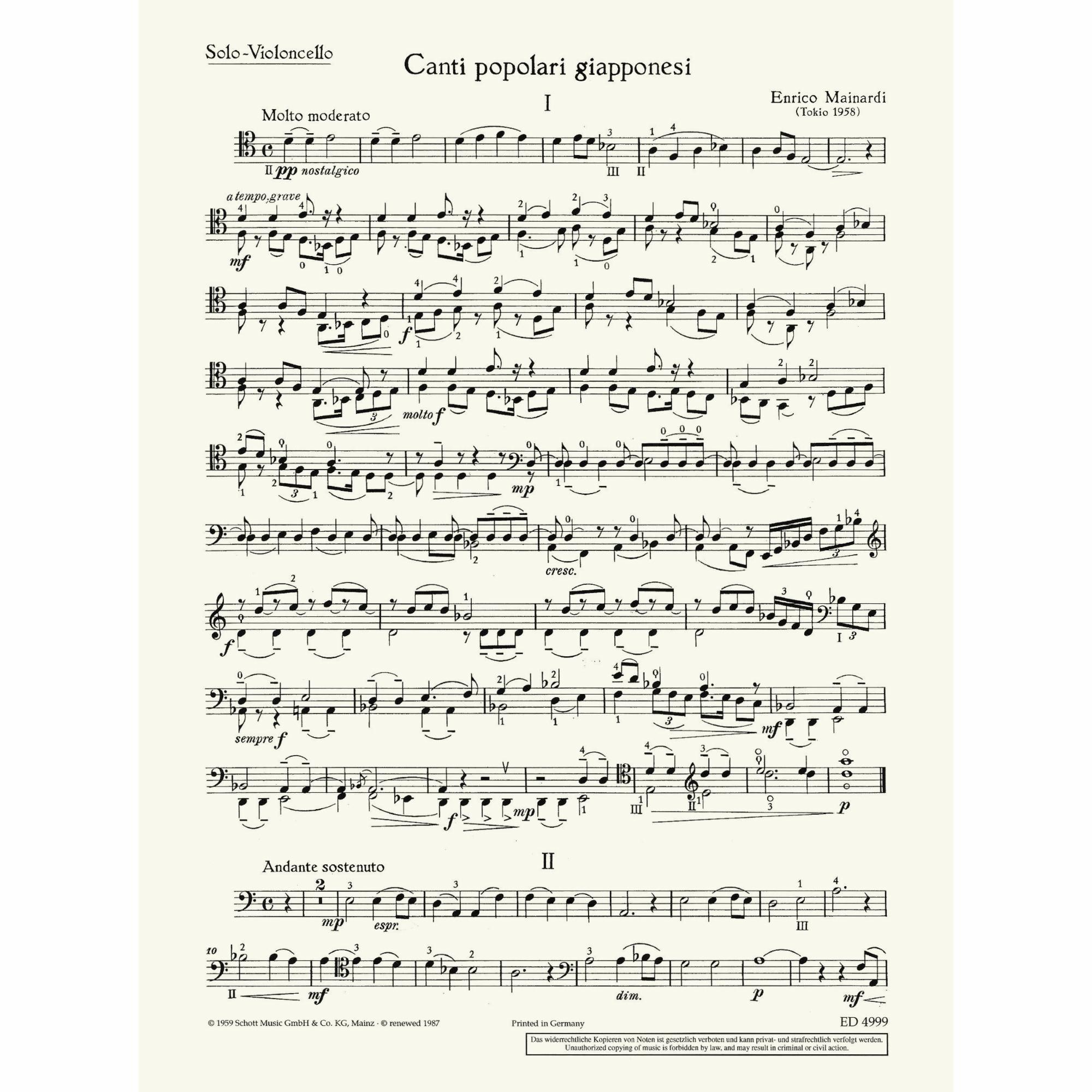 Sample: Cello (Pg. 1)