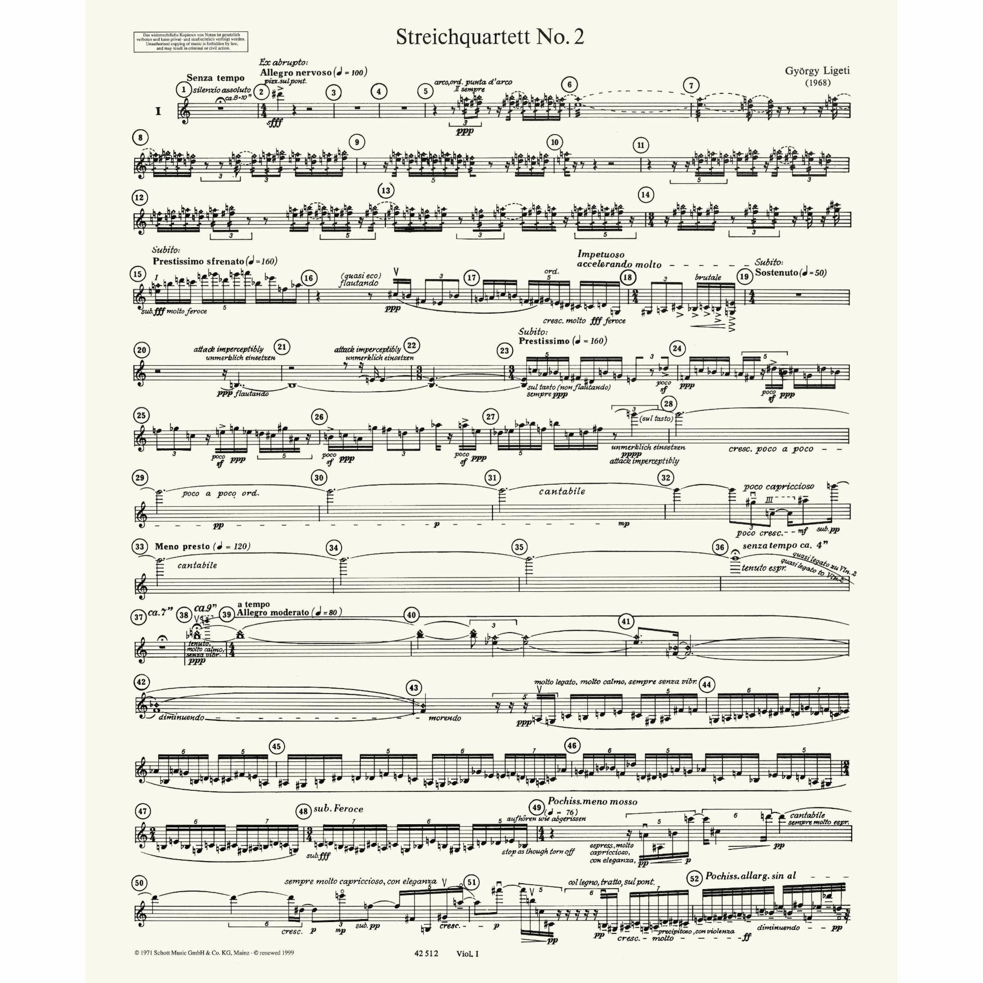 Sample: Violin I (Pg. 2)