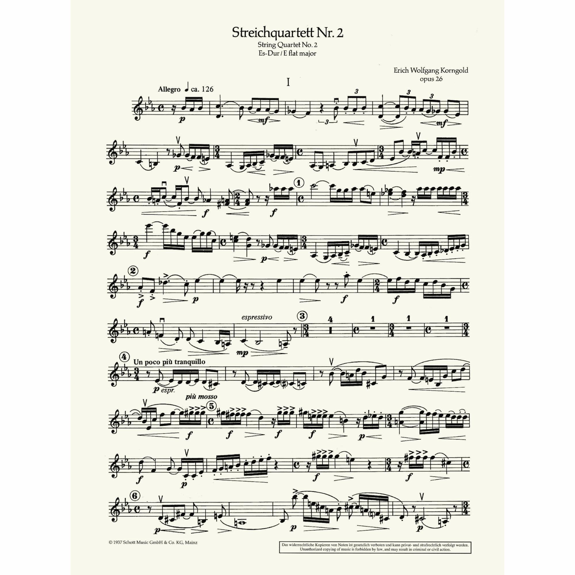 Sample: Violin II (Pg. 2)