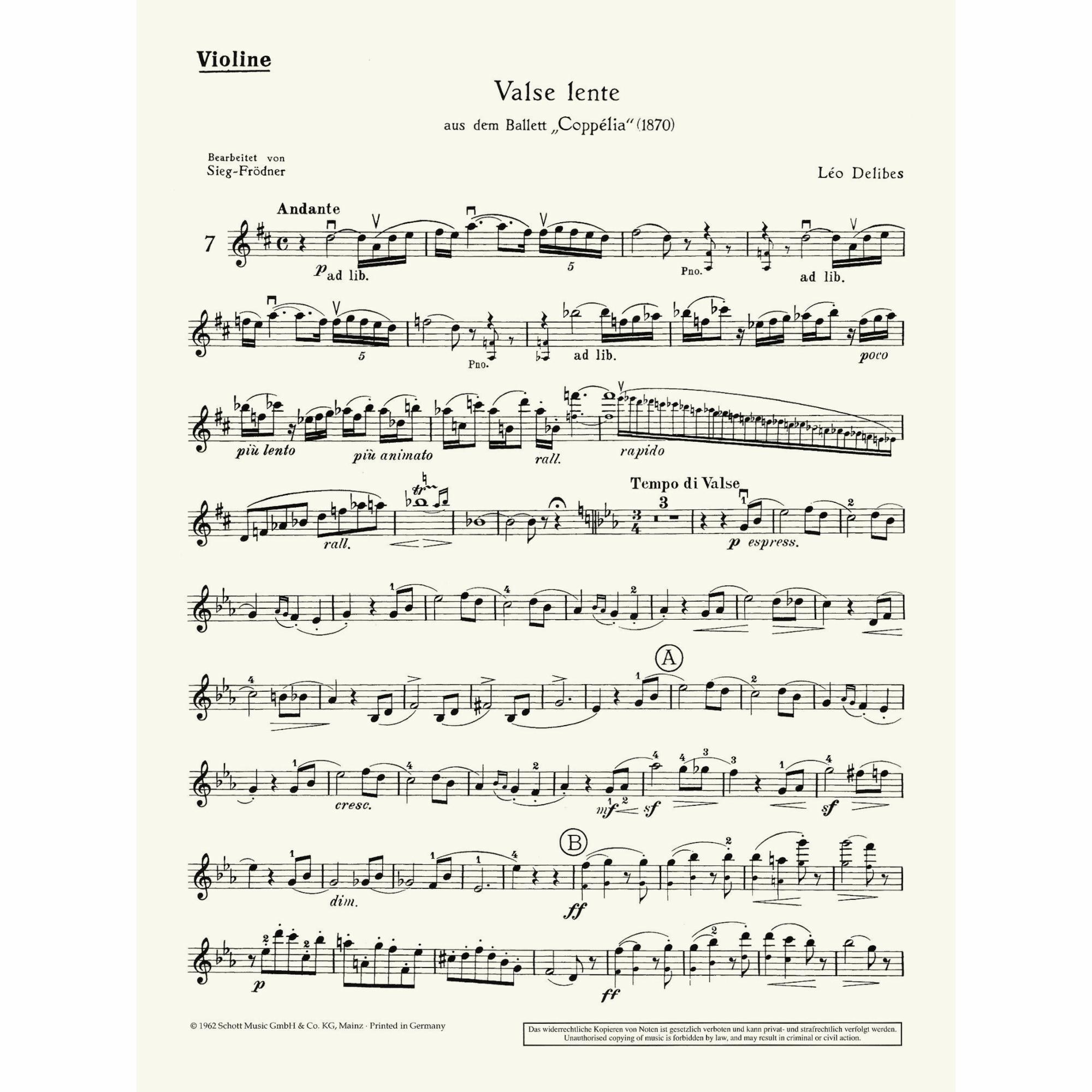 Sample: Violin Part