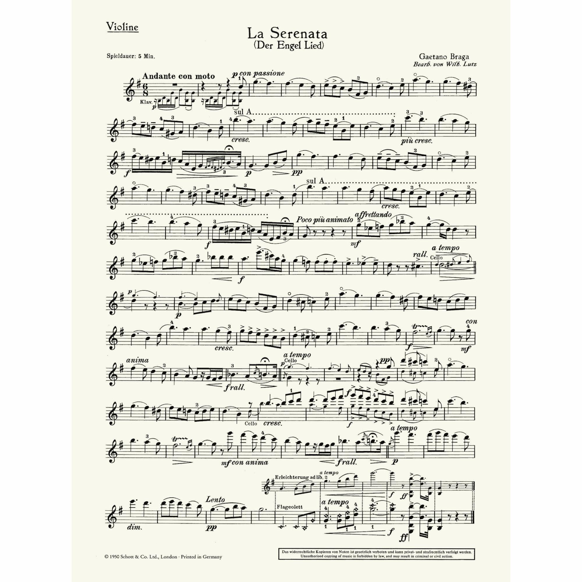 Sample: Violin Part