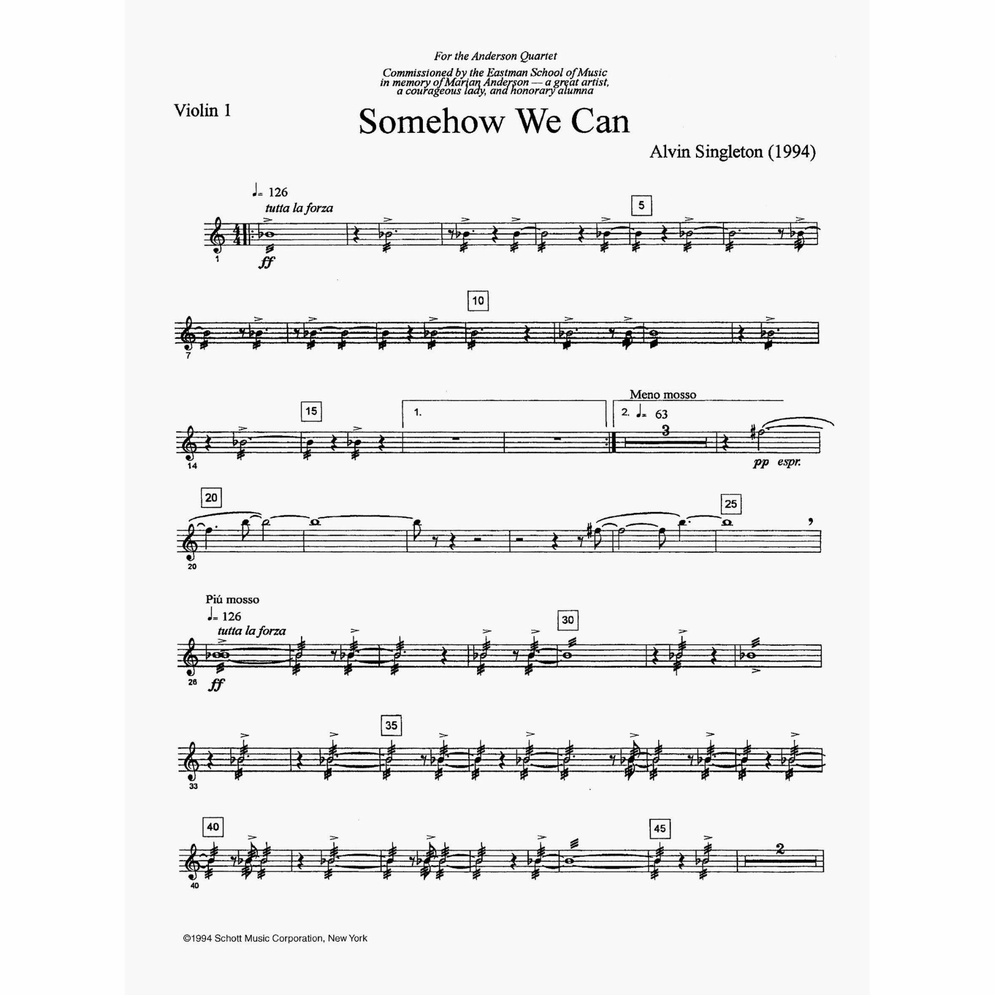 Sample: Violin I (Pg. 2)