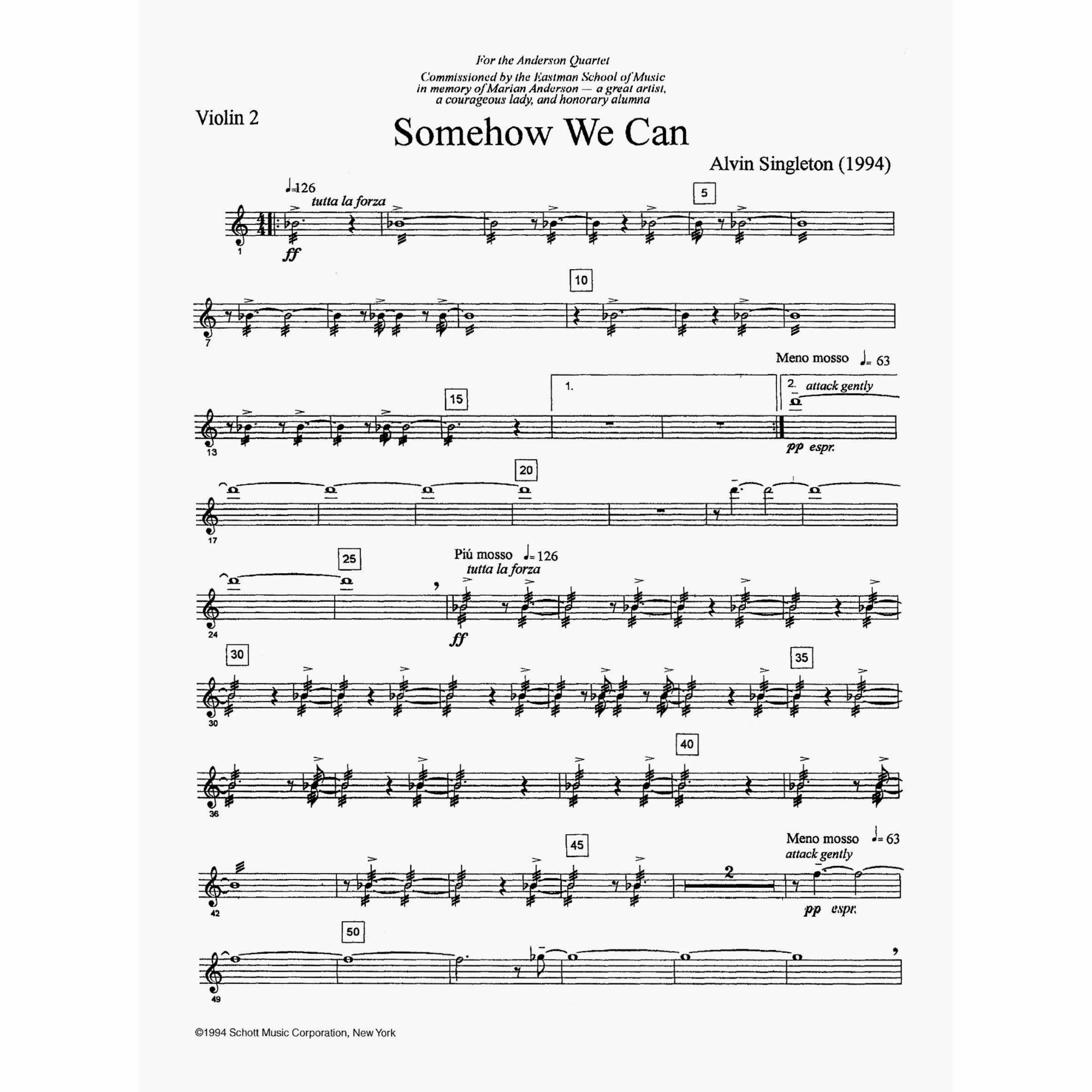 Sample: Violin II (Pg. 2)