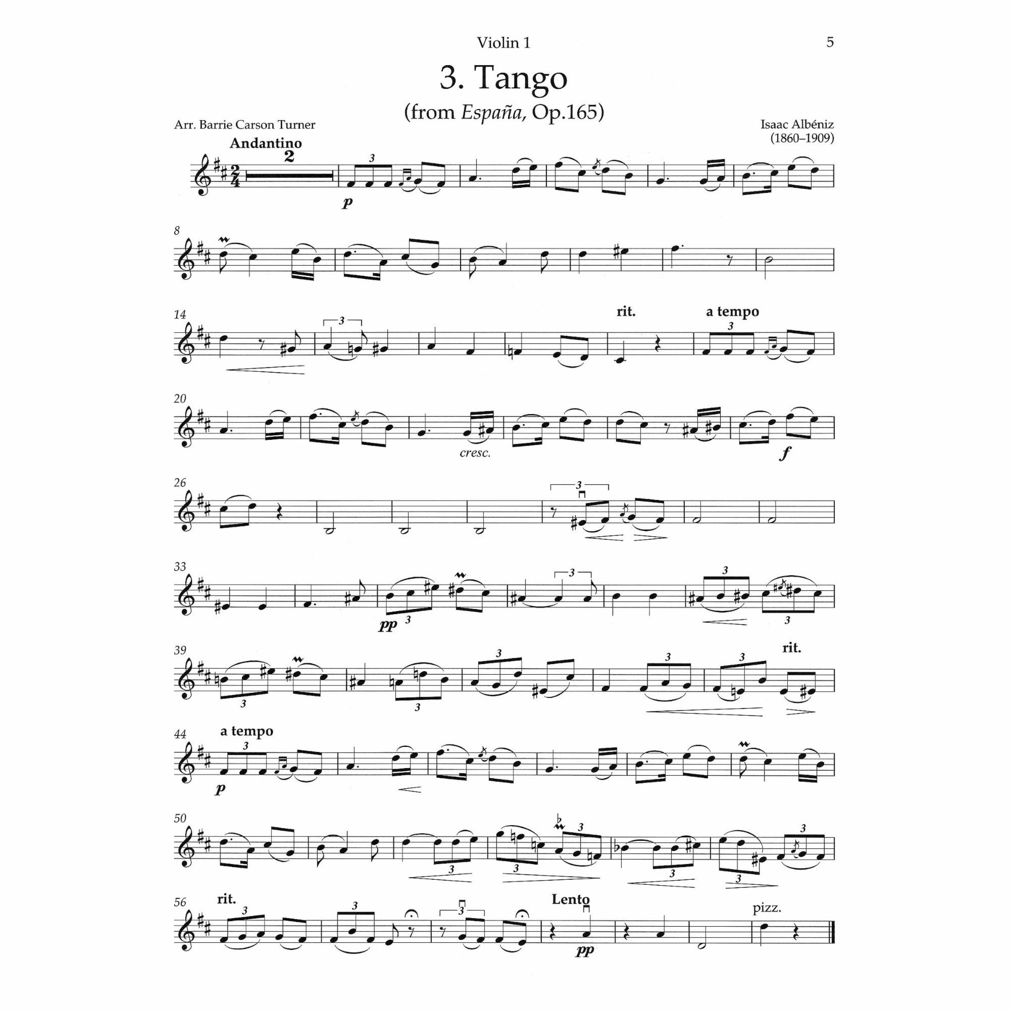 Sample: Violin I (Pg. 5)