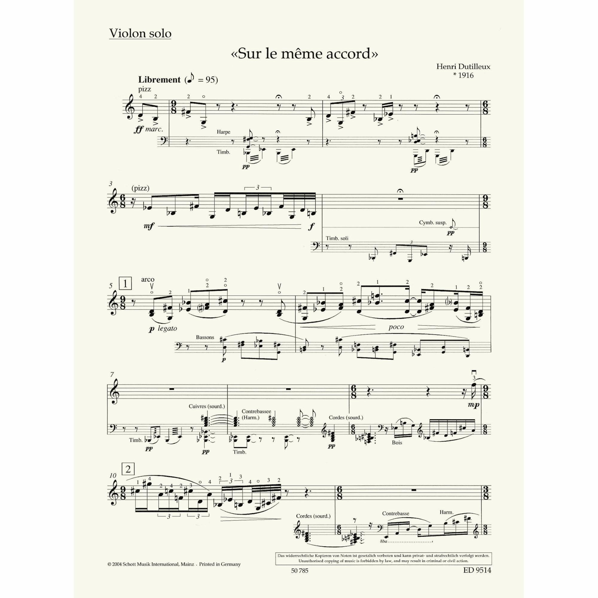 Sample: Violin Part