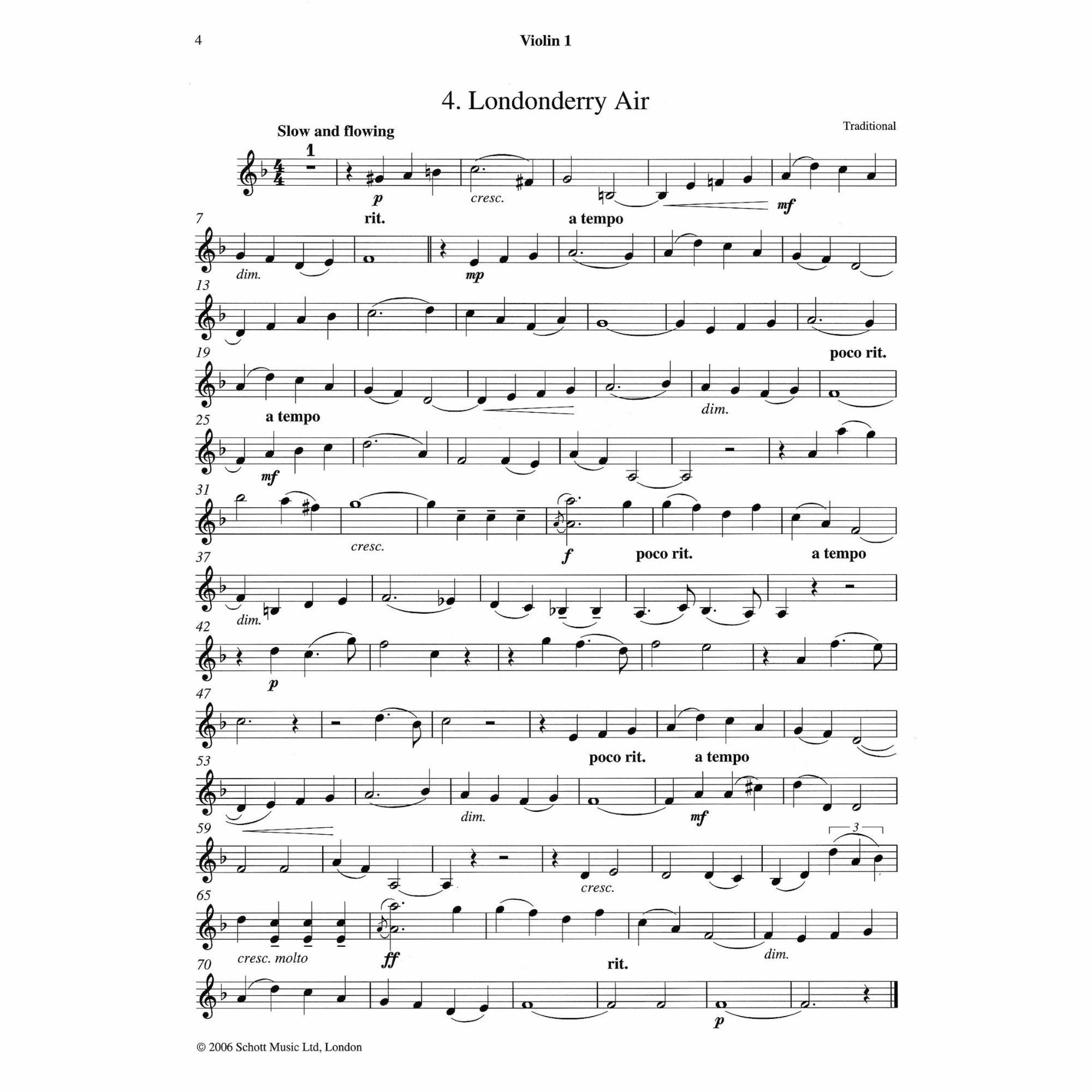 Sample: Violin I (Pg. 4)