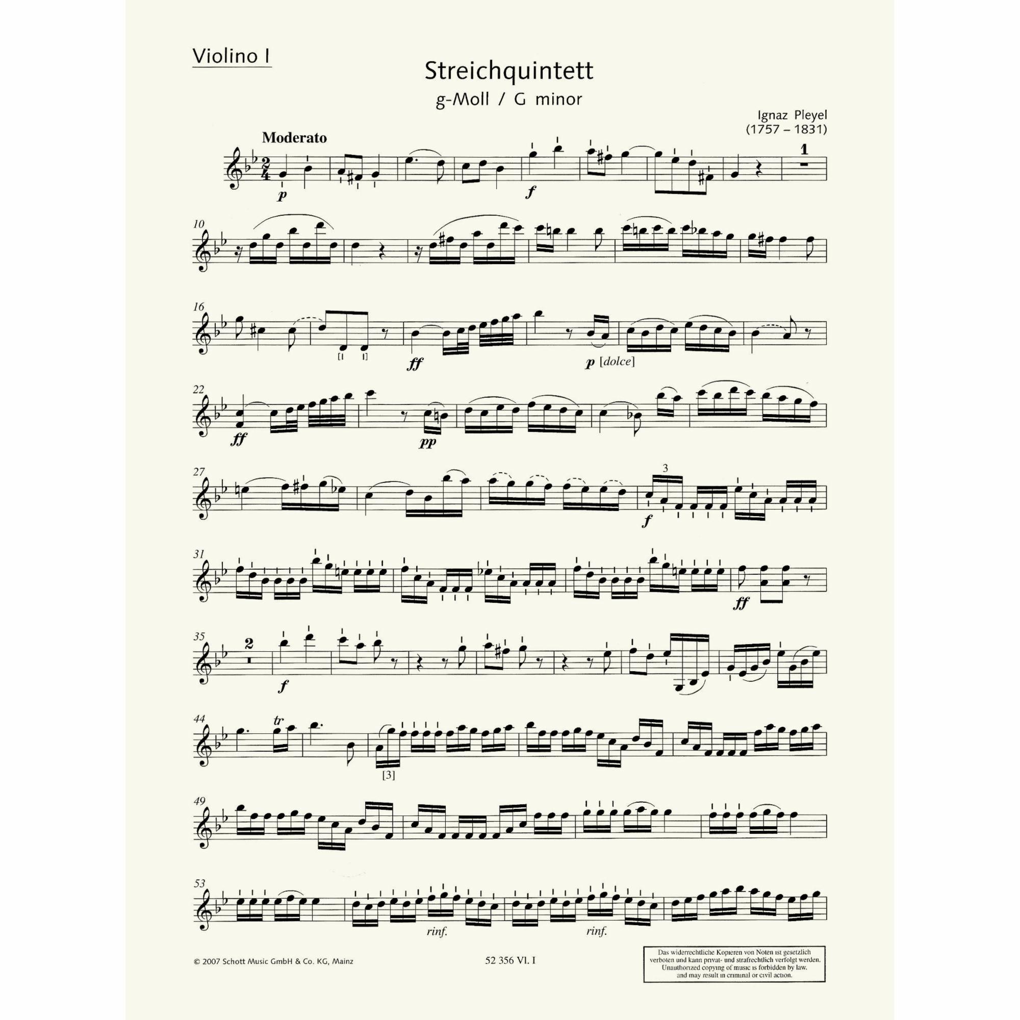 Sample: Violin I (Pg. 2)