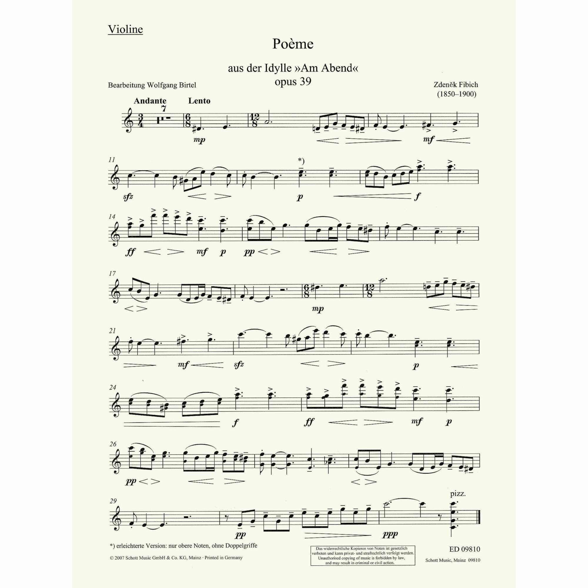 Sample: Violin Part