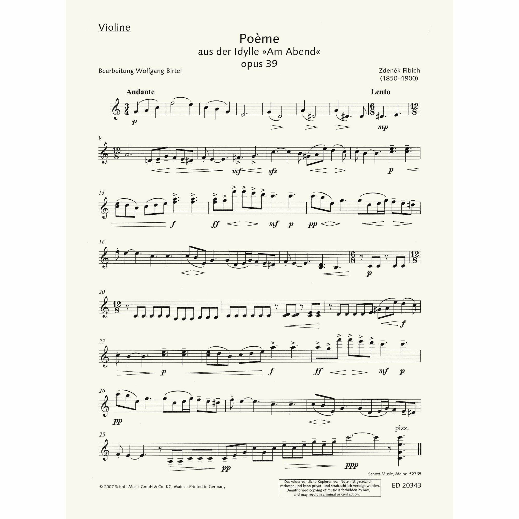 Sample: Violin (Pg. 1)