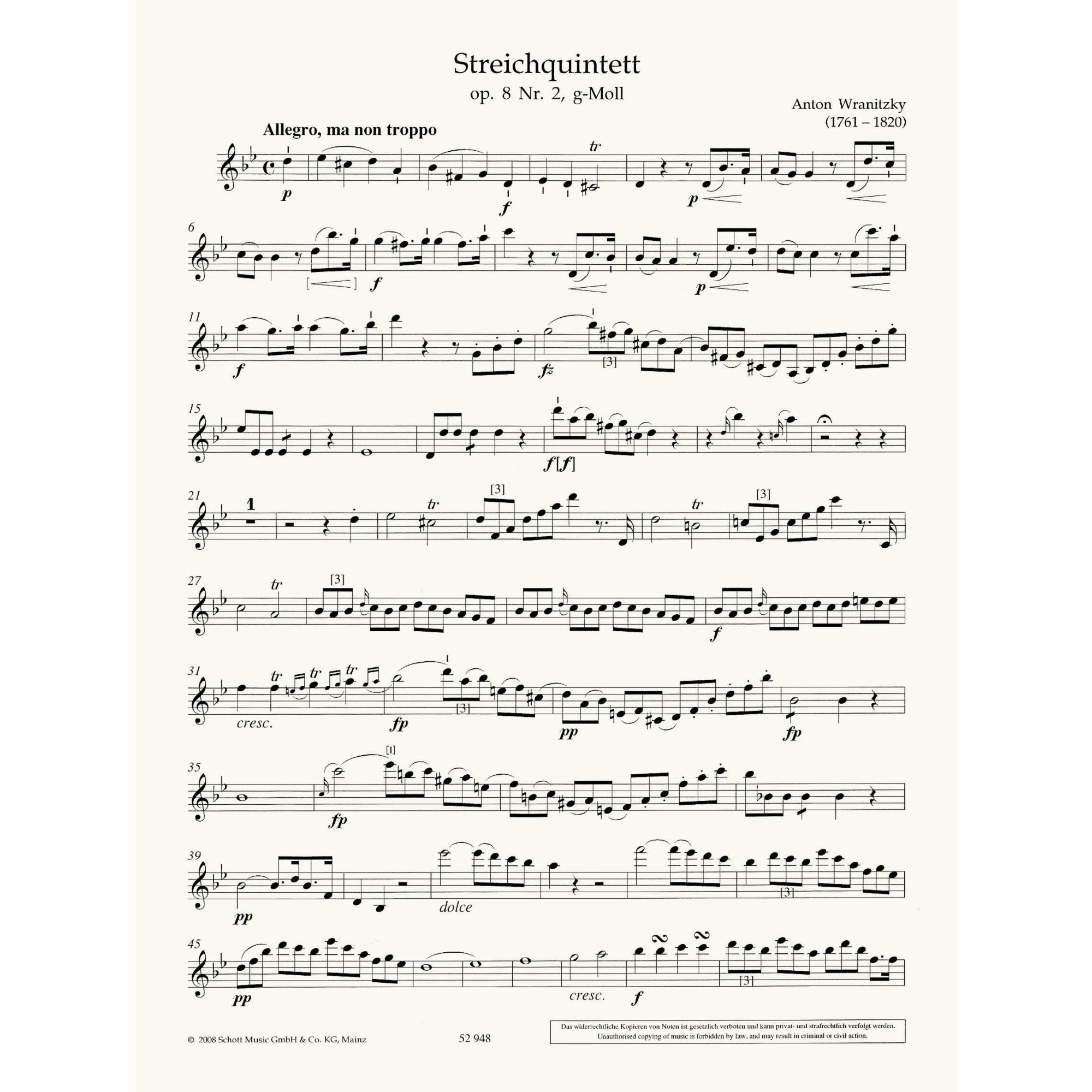 Sample: Violin Part