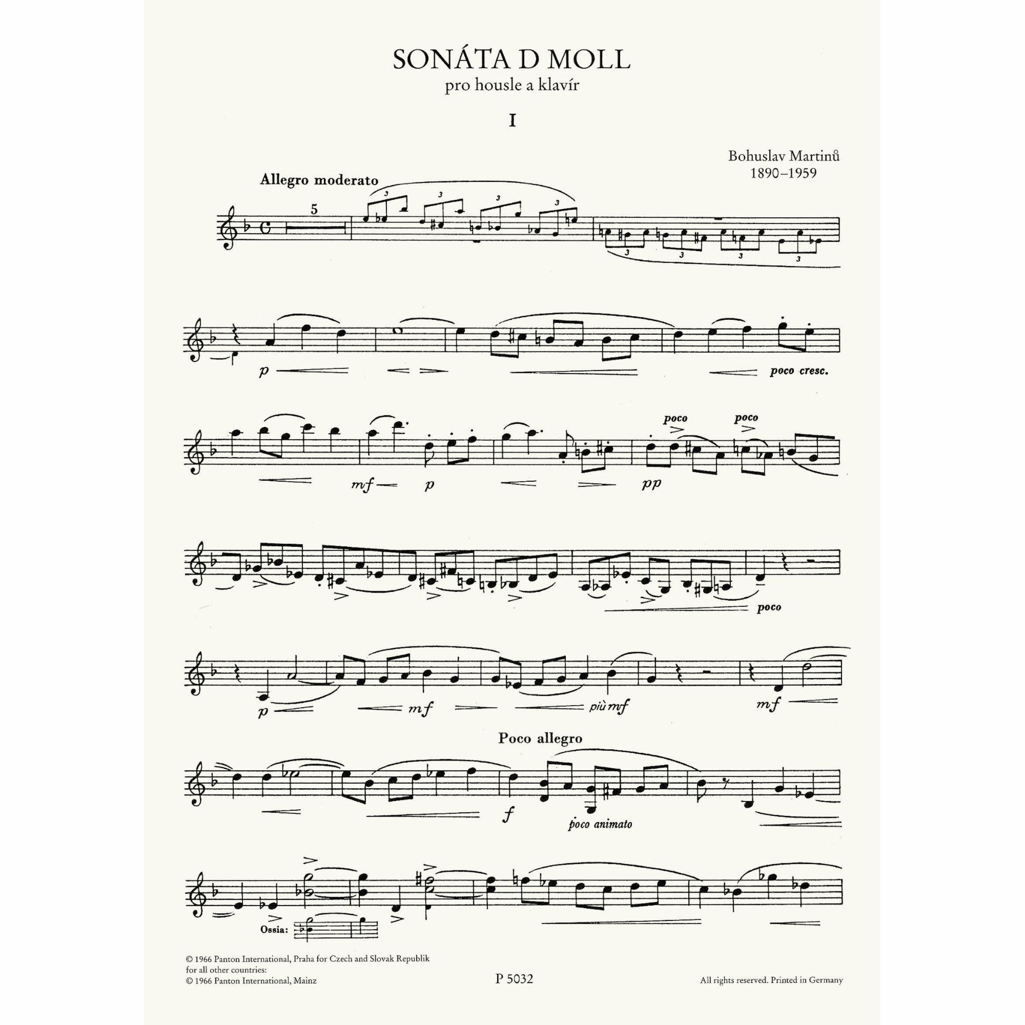 Sample: Violin Part