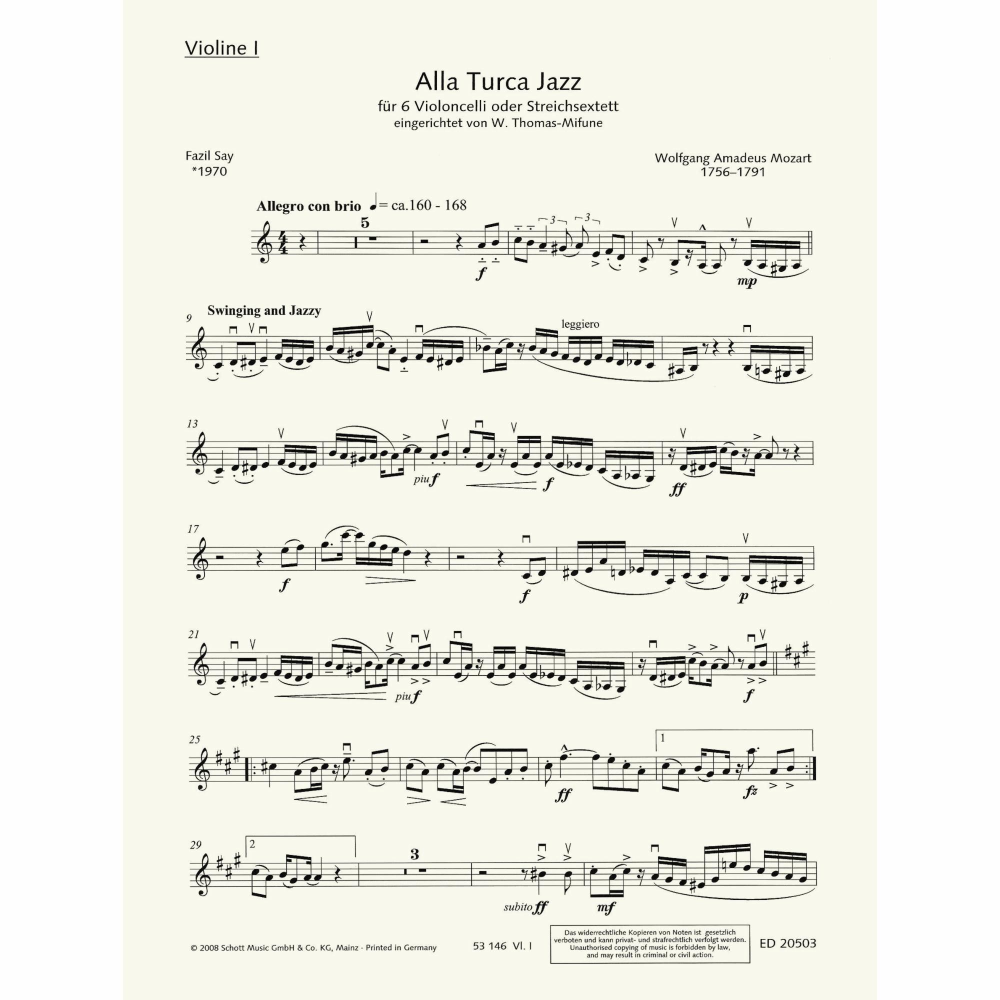 Sample: Violin I (Pg. 2)