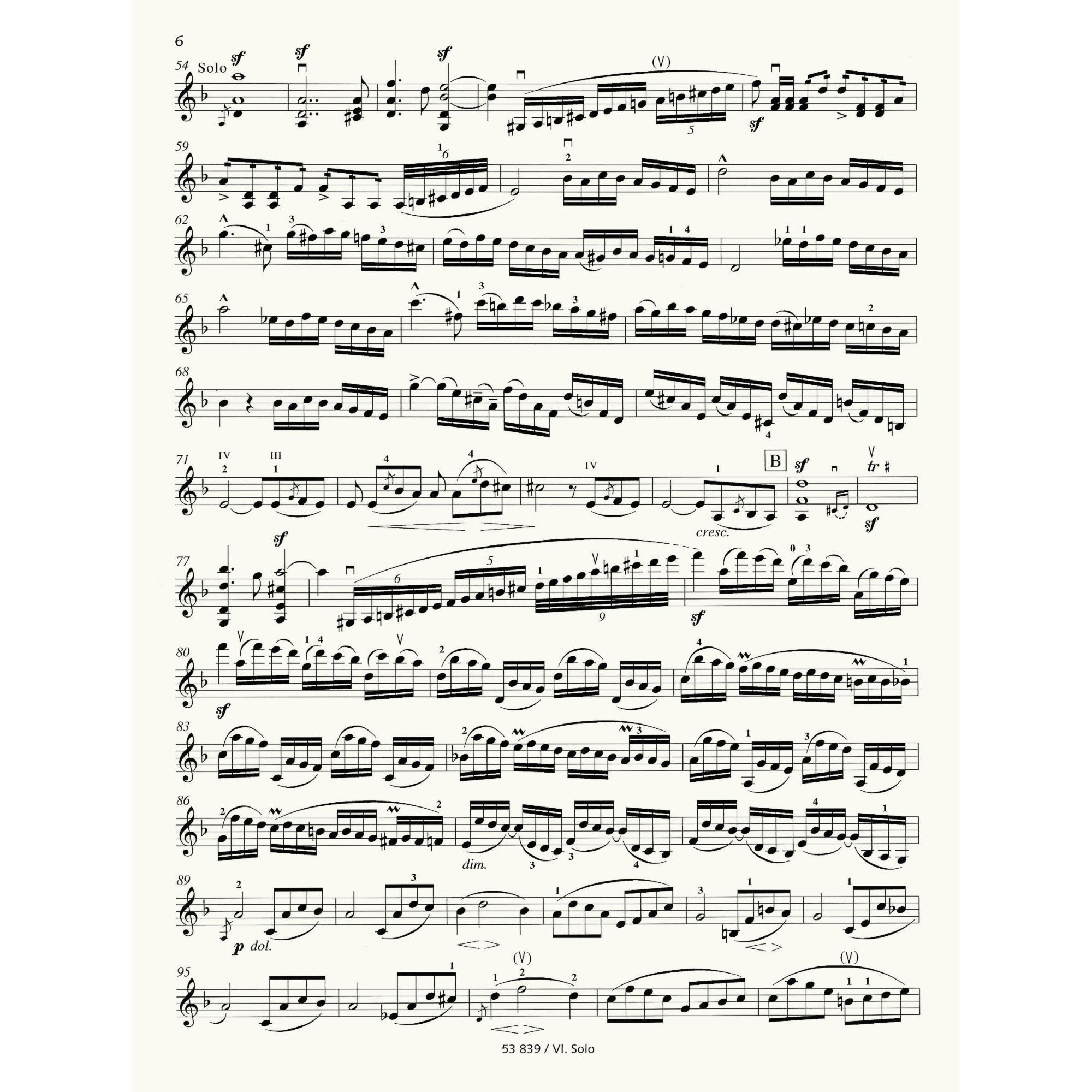 Sample: Violin Part