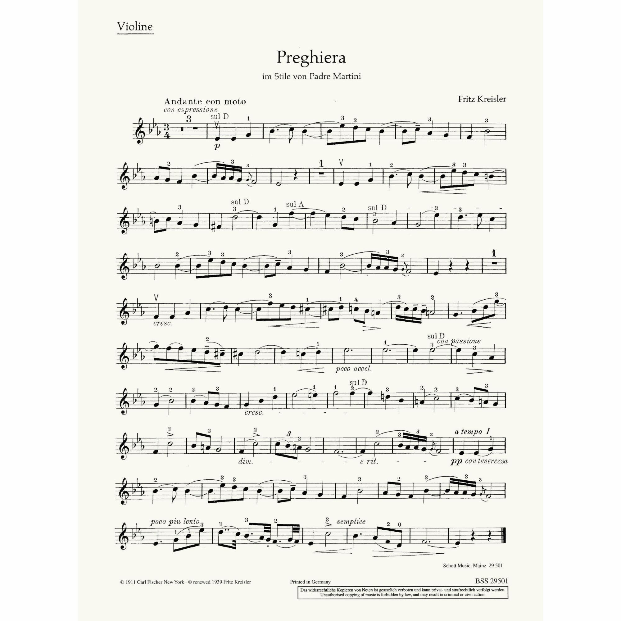 Sample: Violin Part