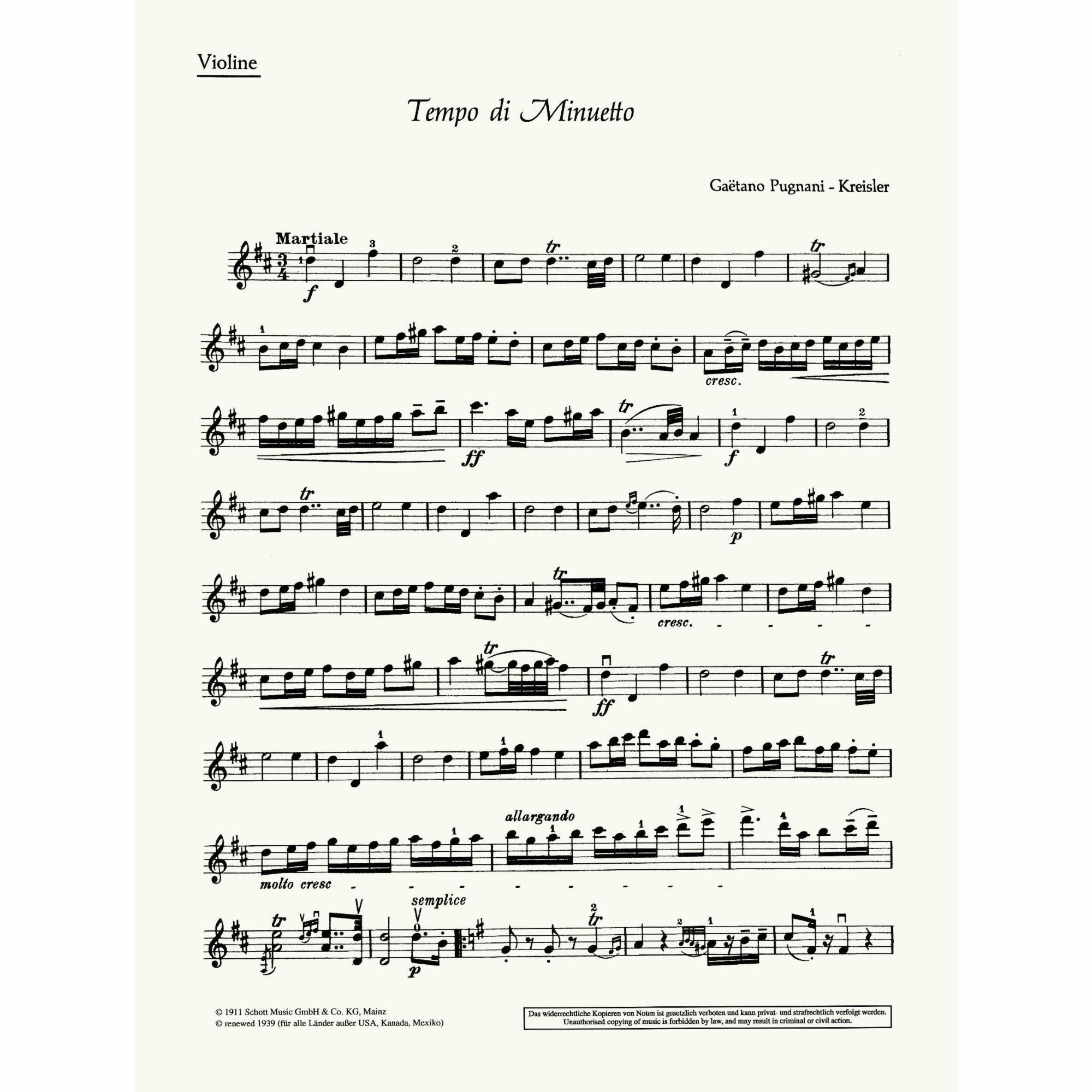 Sample: Violin Part