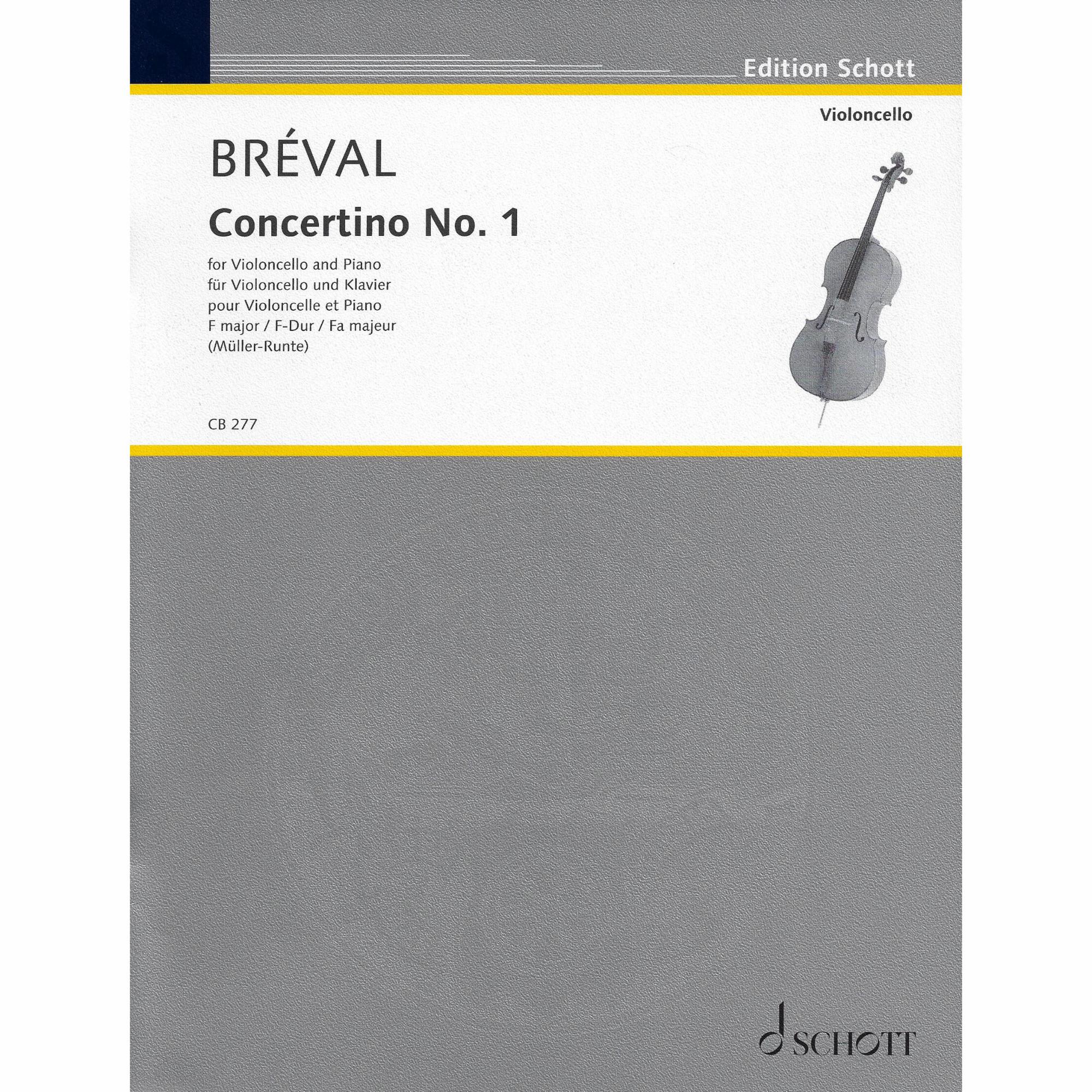 Breval -- Concertino No. 1 in F Major for Cello and Piano