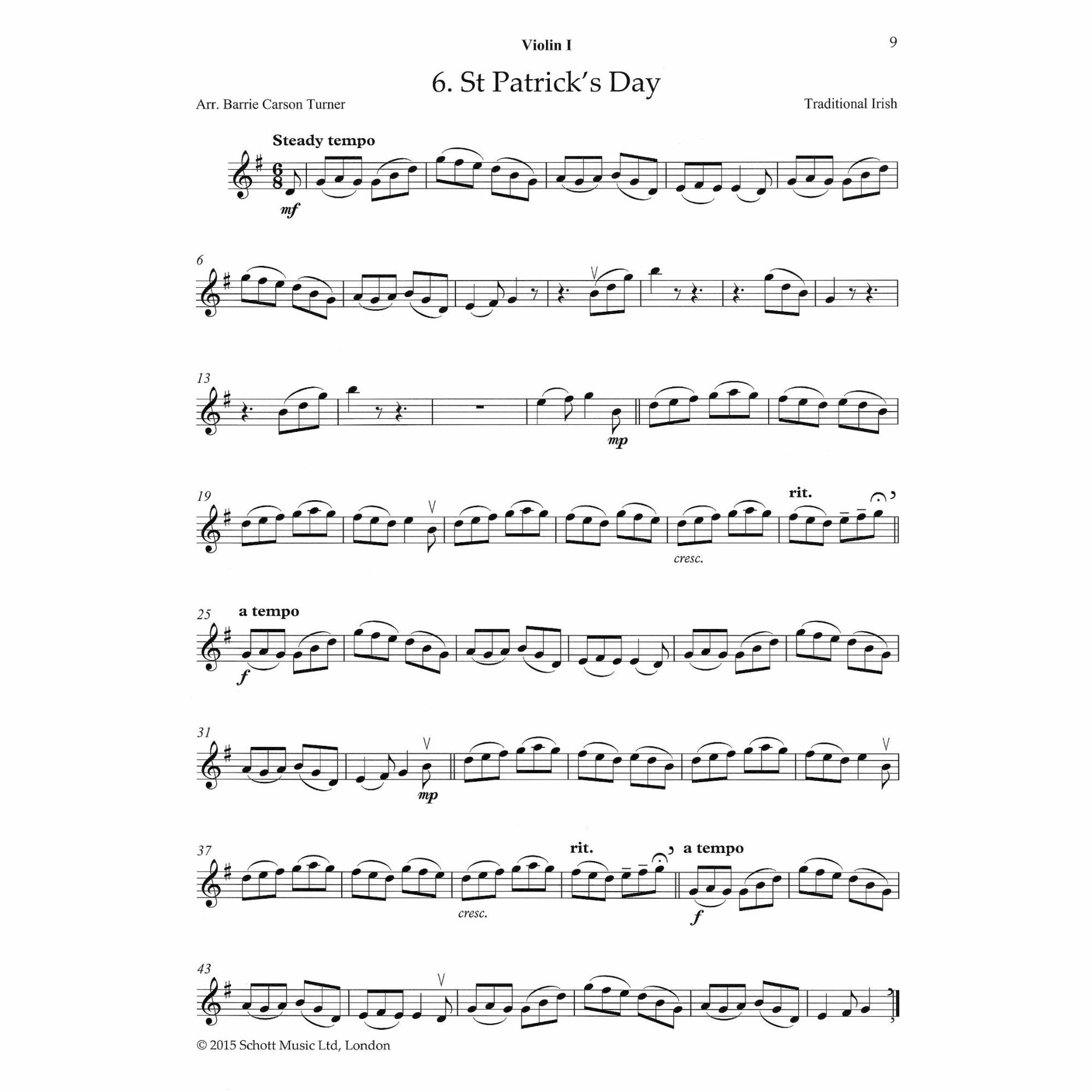 Sample: Violin I (Pg. 9)