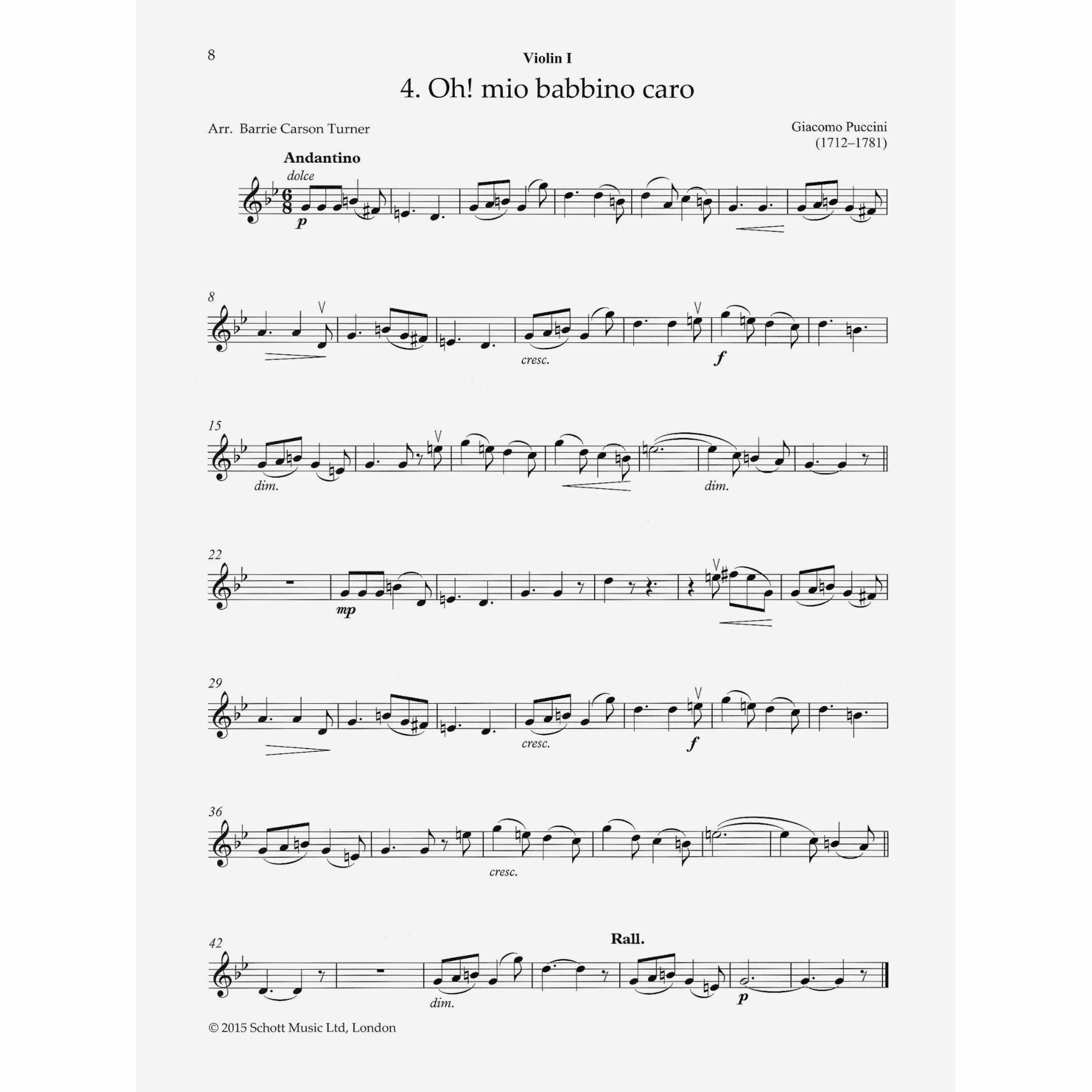 Sample: Violin I (Pg. 8)