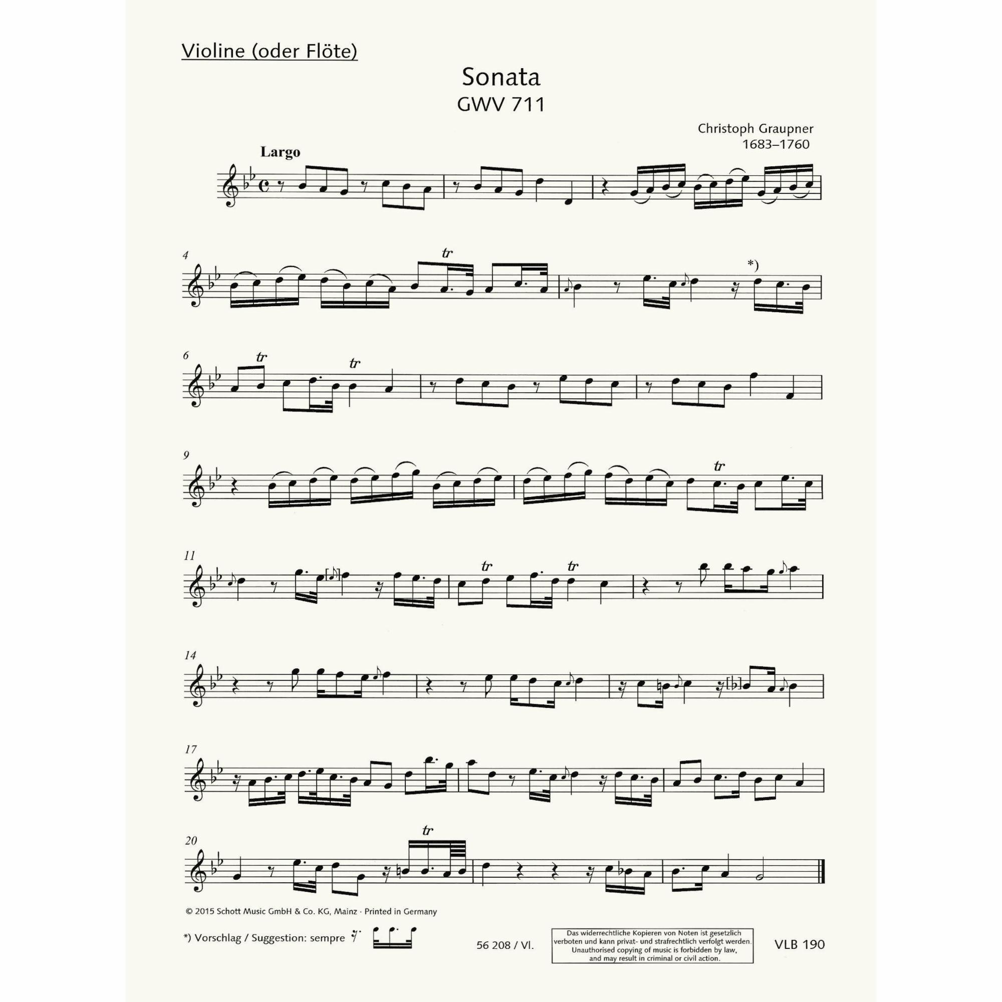 Sample: Violin Part