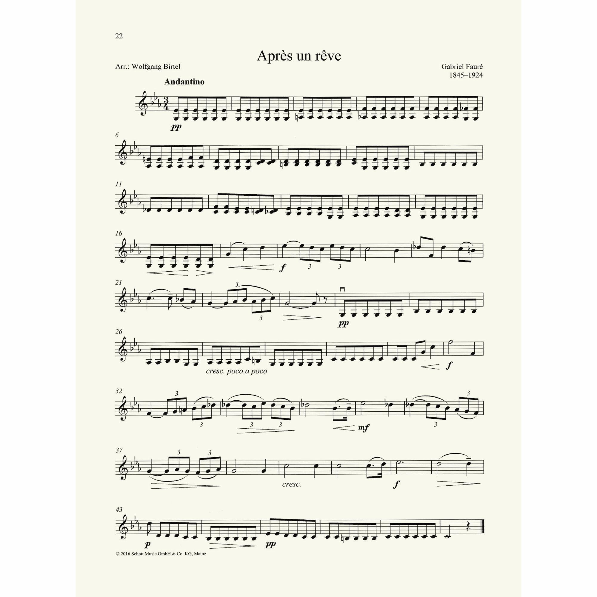 Sample: Violin II (Pg. 22)