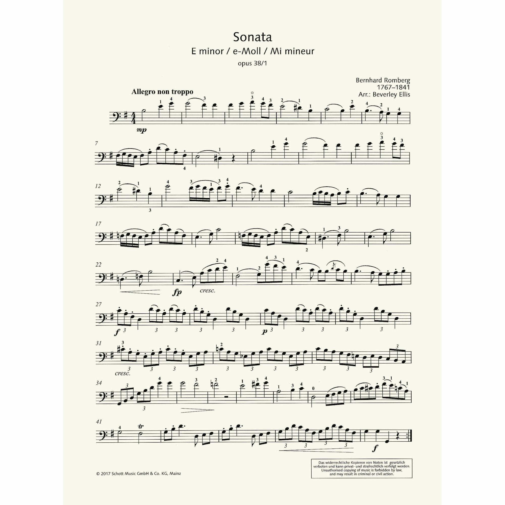 Sample: Cello I (Pg. 2)