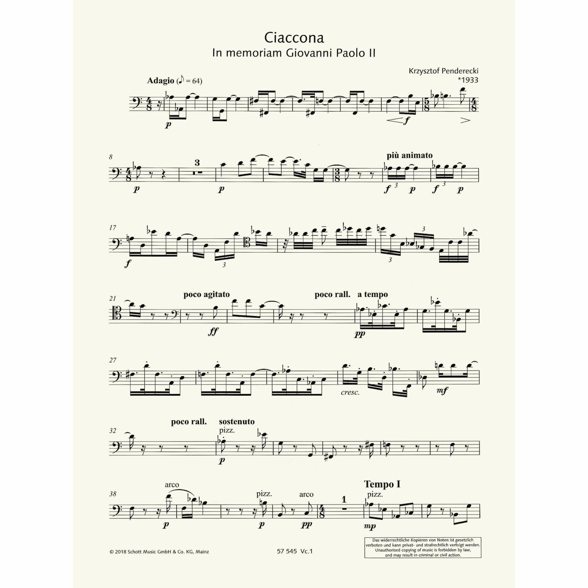 Sample: Cello I (Pg. 2)