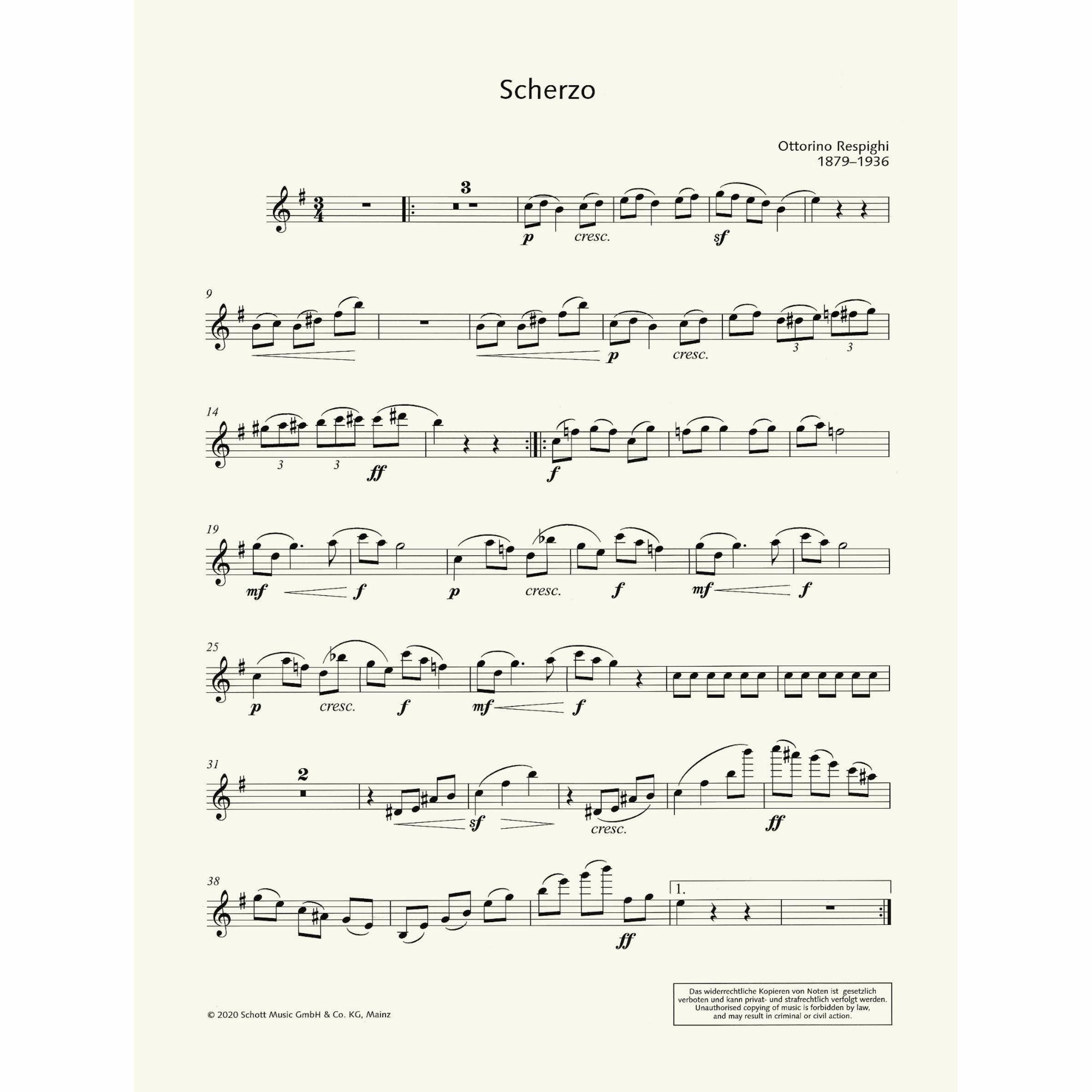 Sample: Violin I (Pg. 2)