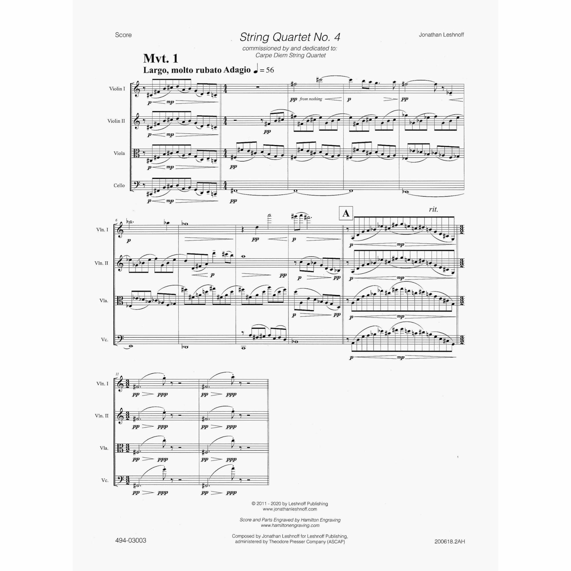 Sample: Score (Pg. 1)