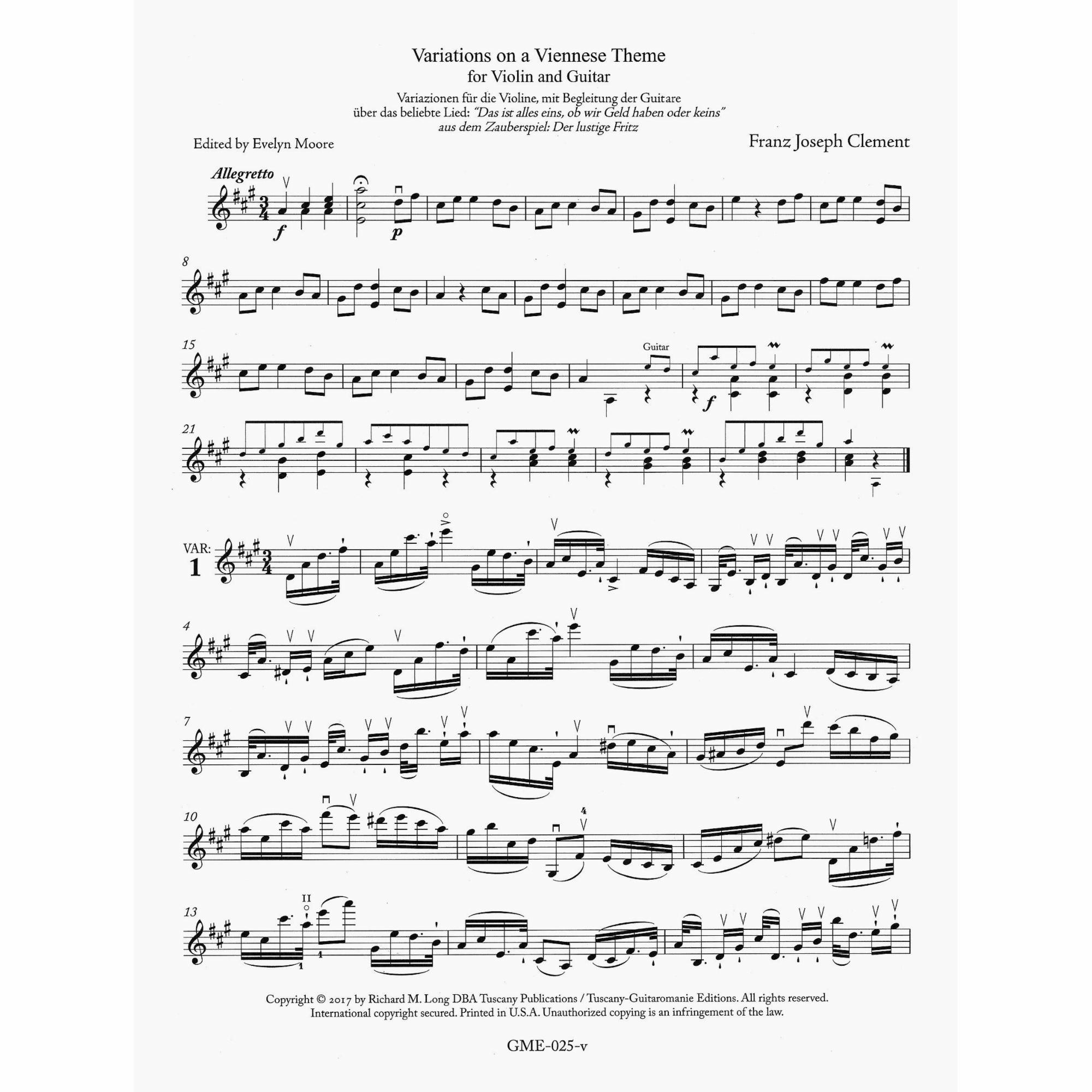 Sample: Violin Part (Pg. 2)