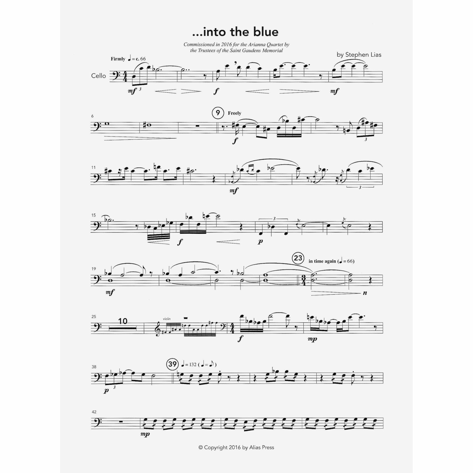 Sample: Cello (Pg. 1)