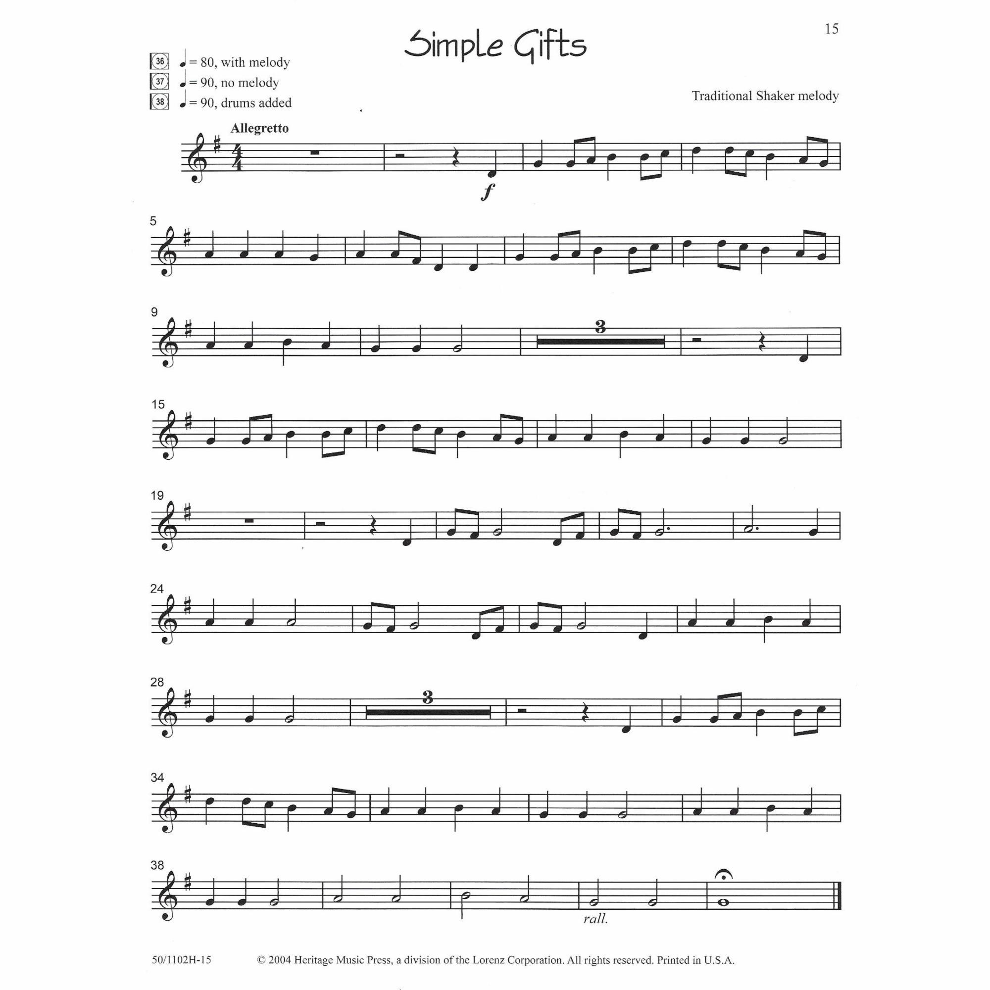 Sample: Violin (Pg. 15)