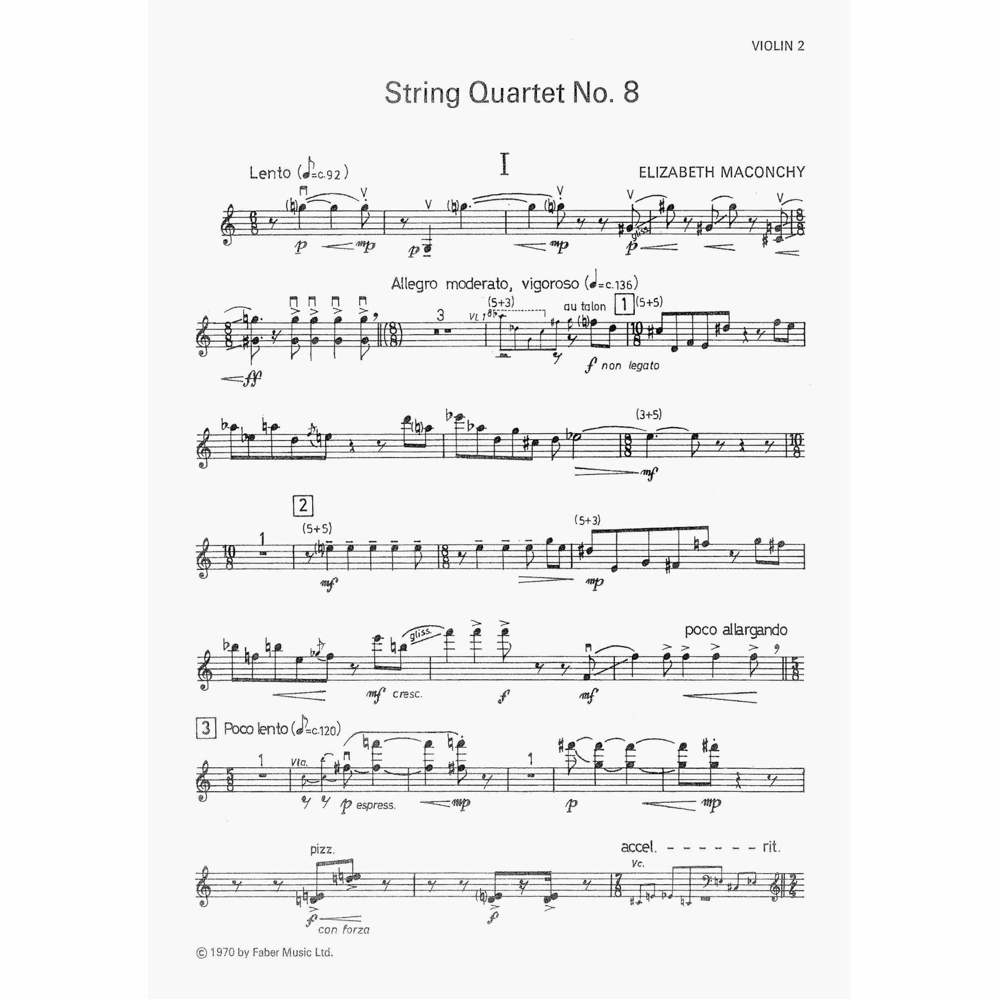 Sample: Violin II (Pg. 1)