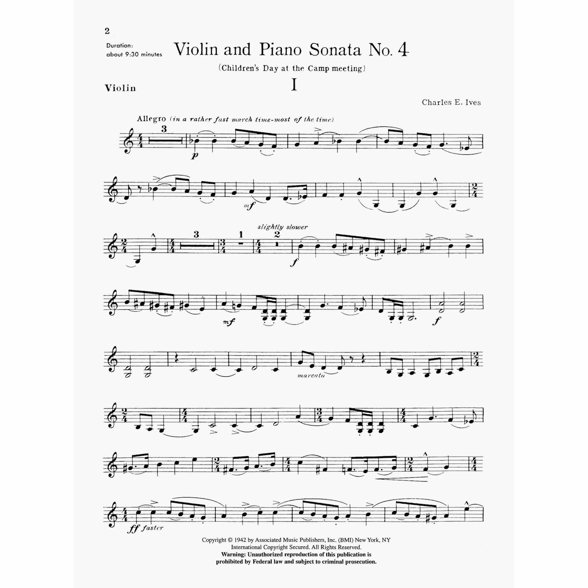 Sample: Violin Part